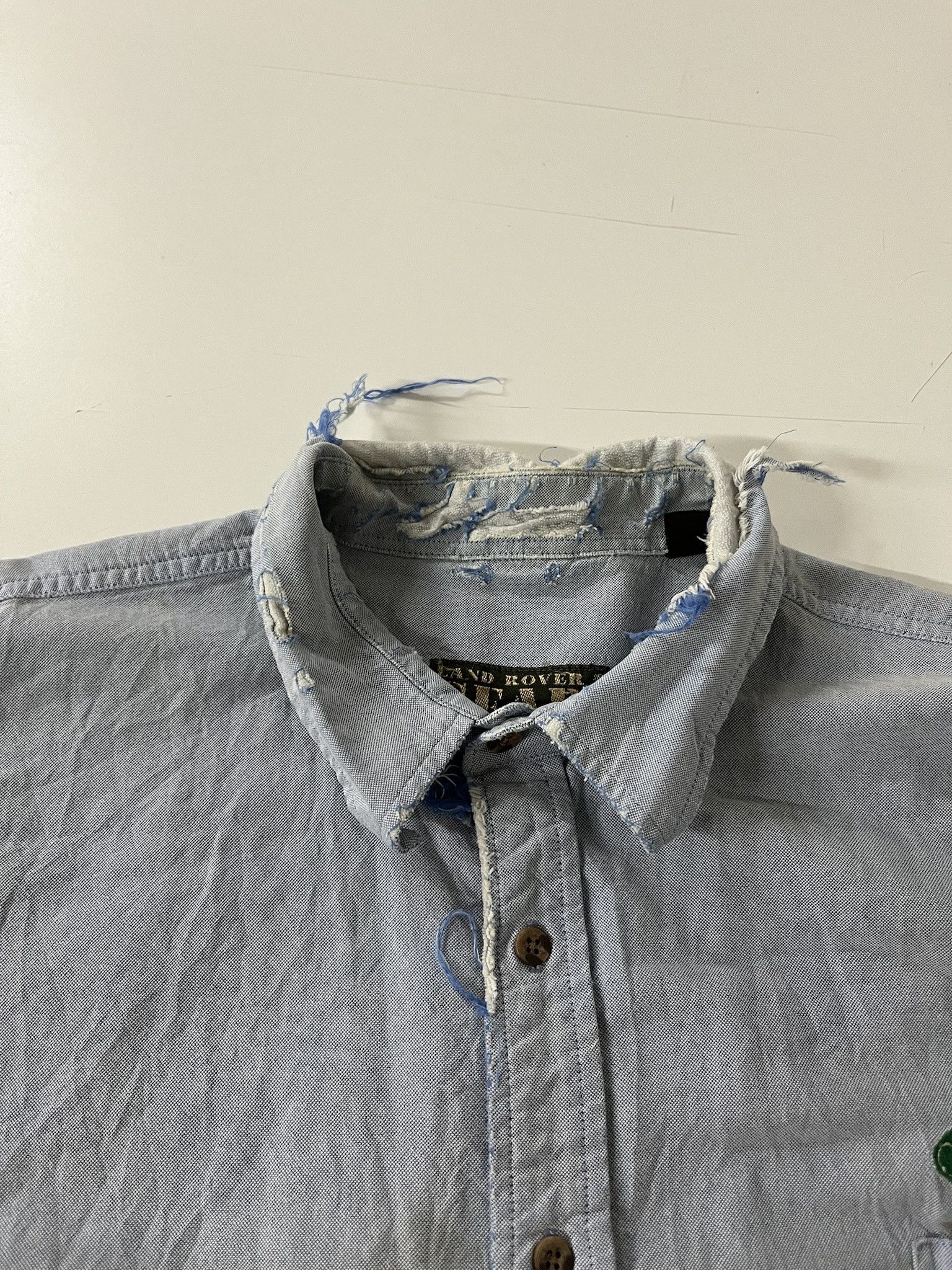 NASCAR × Vintage Vintage 80s/90s Rare Land Roveer Distressed Blue Button Down Size XL Size US XL / EU 56 / 4 - 3 Thumbnail