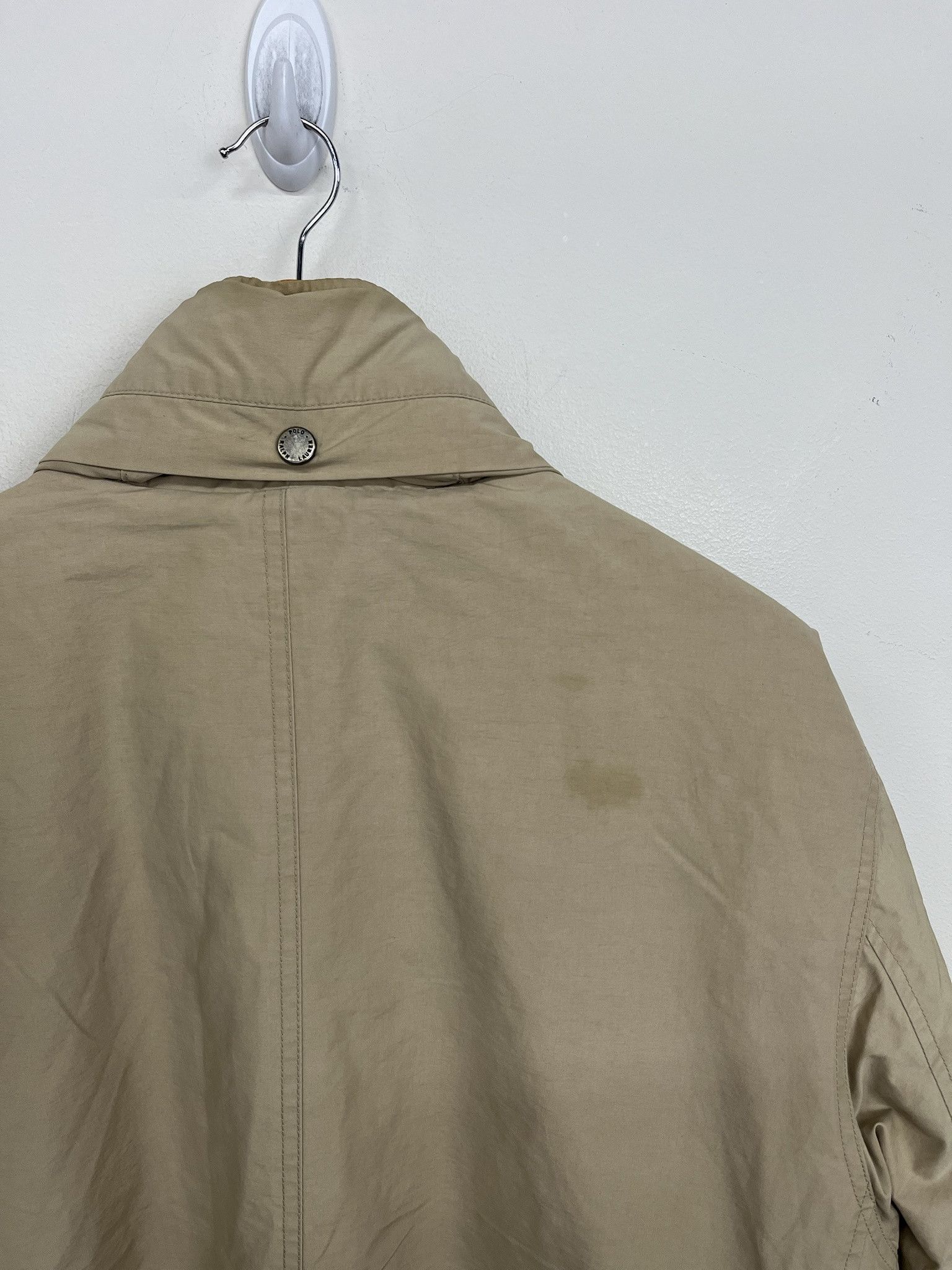 Polo Ralph Lauren × Vintage Vintage 90s Polo Ralph Lauren Tan Fleece Lined Jacket Size M Size US M / EU 48-50 / 2 - 4 Thumbnail