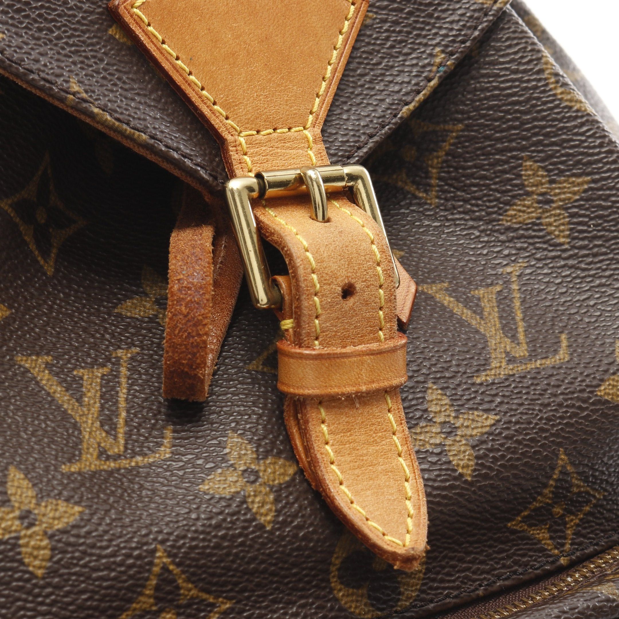 Louis Vuitton Louis Vuitton Montsouris Mm Monogram Backpack Rucksack Leather Brown Size ONE SIZE - 9 Thumbnail
