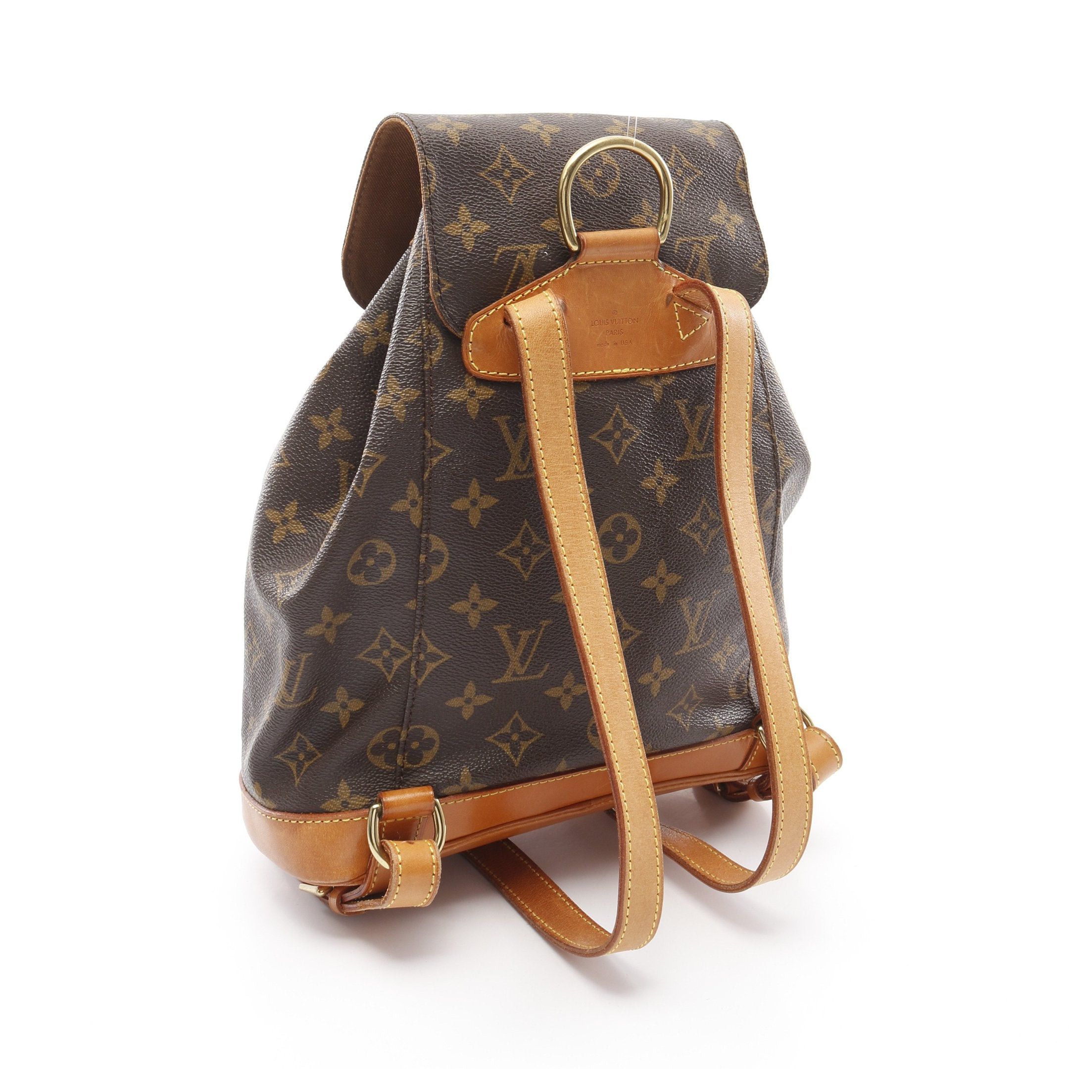 Louis Vuitton Louis Vuitton Montsouris Mm Monogram Backpack Rucksack Leather Brown Size ONE SIZE - 2 Thumbnail