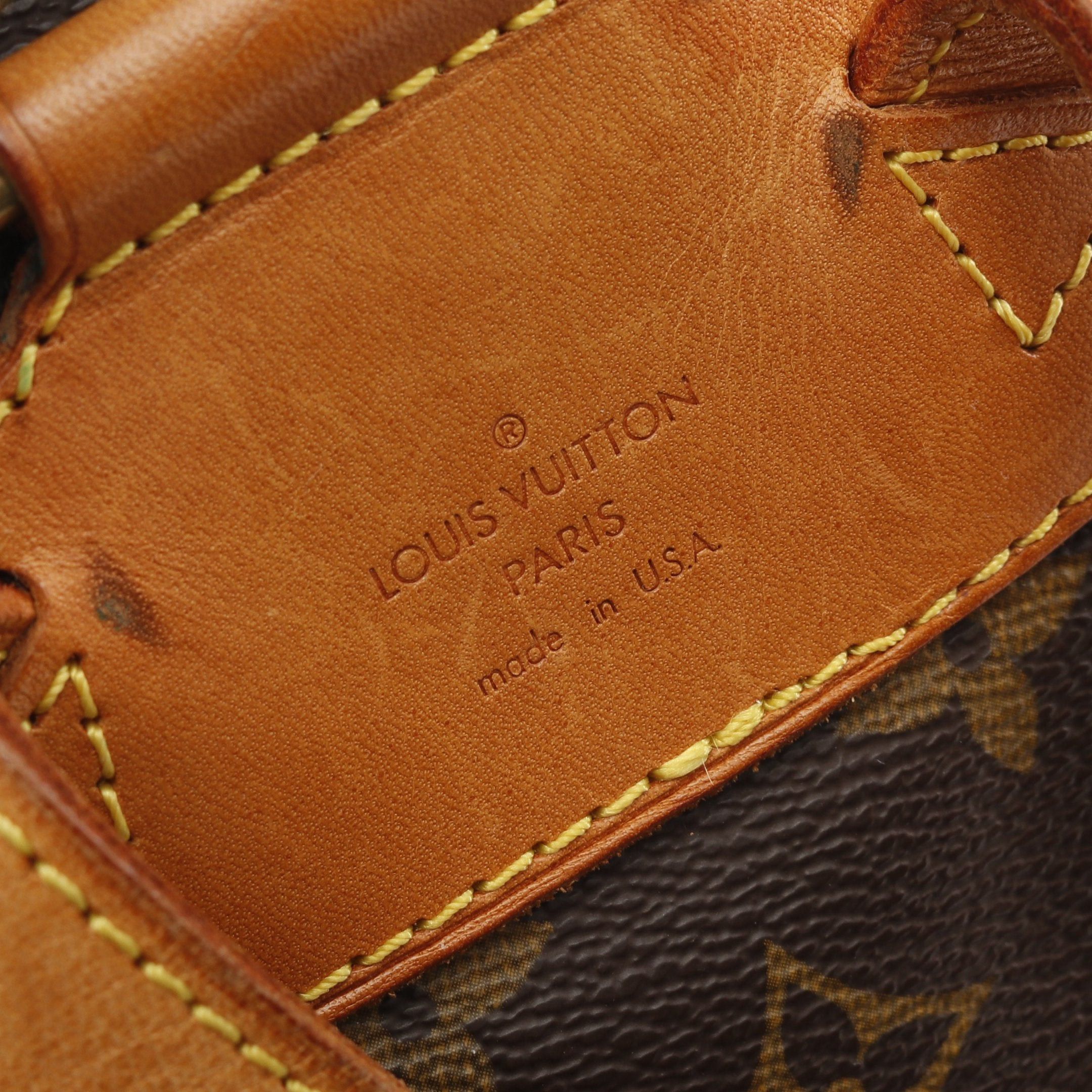 Louis Vuitton Louis Vuitton Montsouris Mm Monogram Backpack Rucksack Leather Brown Size ONE SIZE - 4 Thumbnail