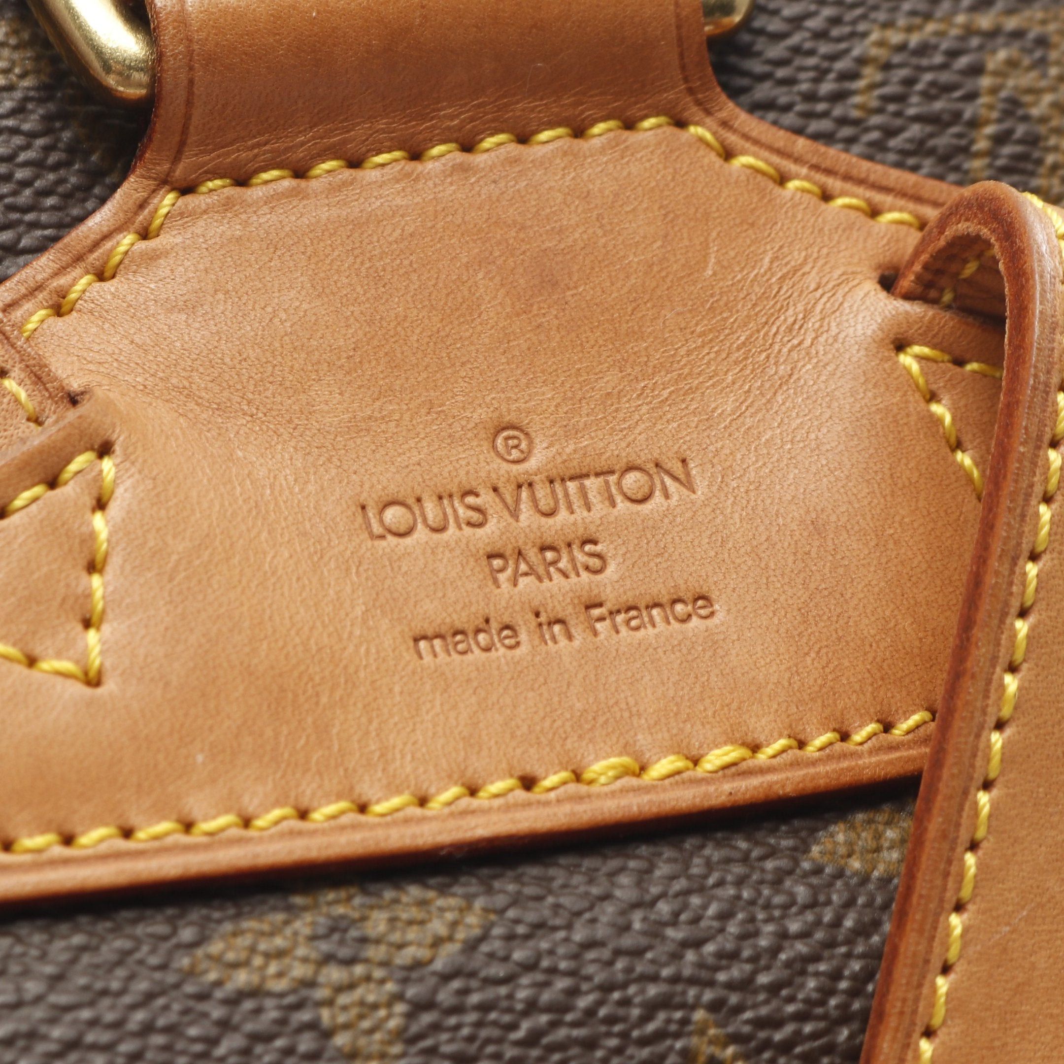 Louis Vuitton Louis Vuitton Montsouris Mm Monogram Backpack Rucksack Leather Brown Size ONE SIZE - 4 Thumbnail