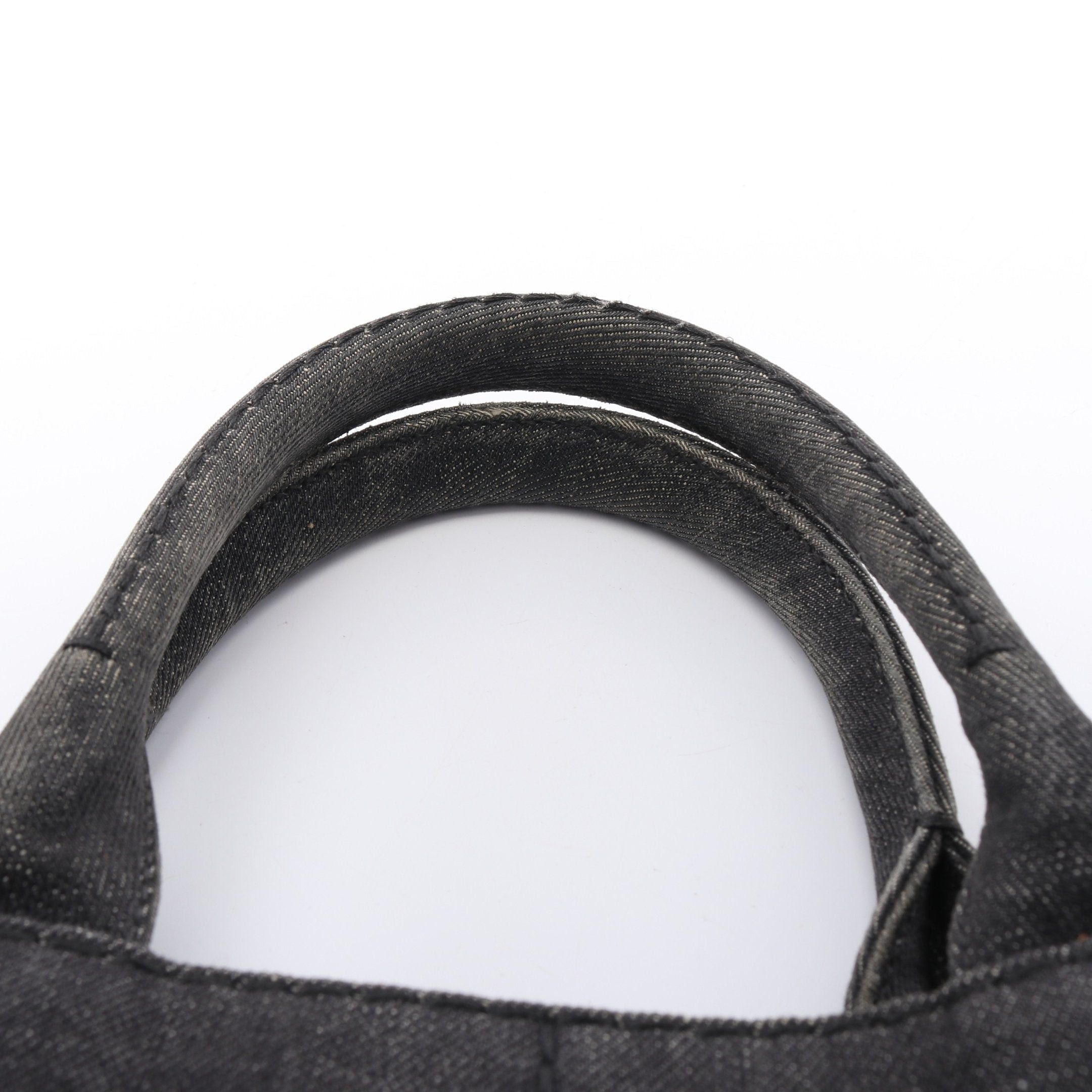 Prada Prada Canapa Kanapa Handbag Tote Bag Canvas Dark Gray Size ONE SIZE - 9 Thumbnail