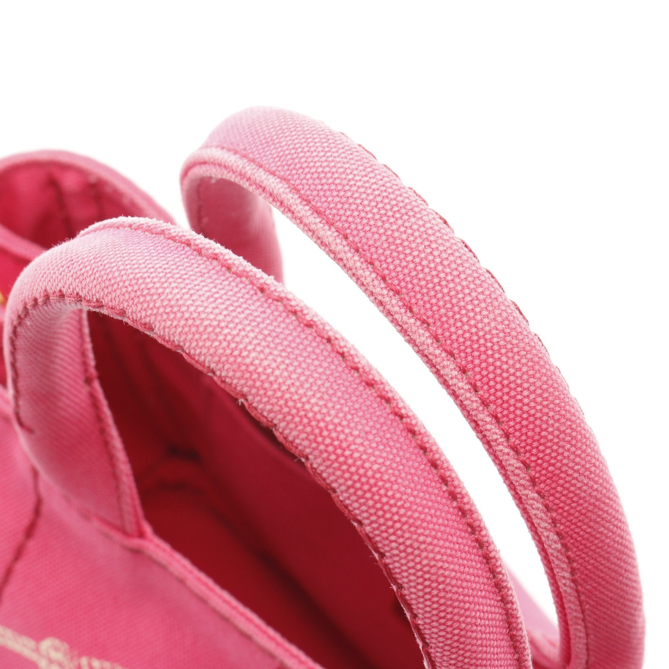 Prada Prada Canapa Kanapa Handbag Tote Bag Canvas Pink Size ONE SIZE - 10 Thumbnail