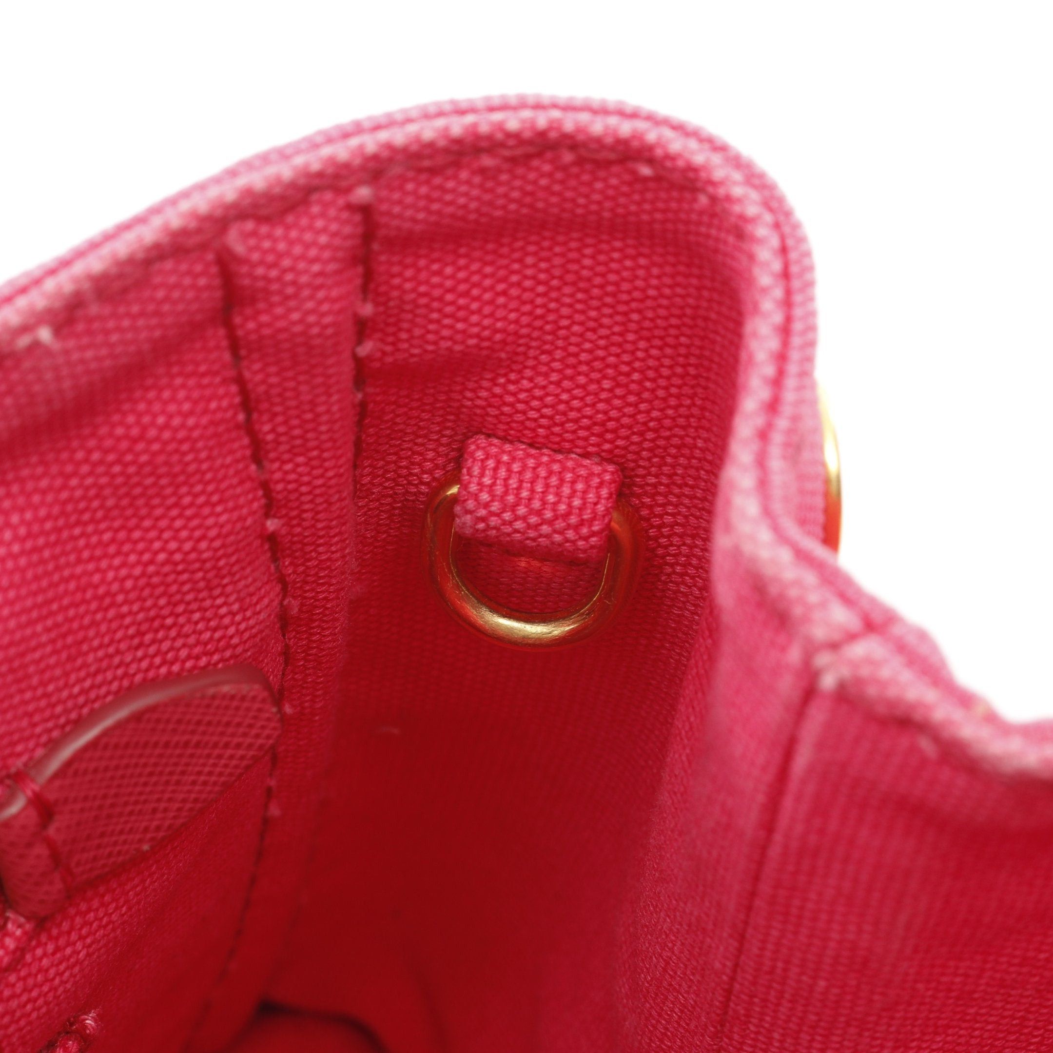 Prada Prada Canapa Kanapa Handbag Tote Bag Canvas Pink Size ONE SIZE - 11 Thumbnail