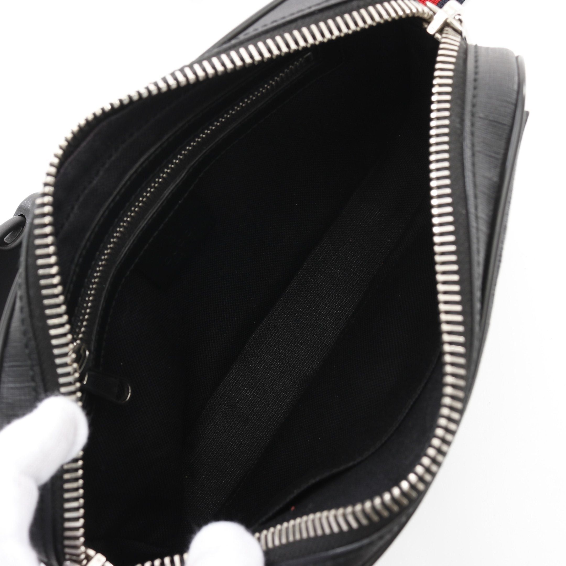 Gucci Gucci Soft Gg Supreme Sherry Line Waist Bag Body Leather Black Size ONE SIZE - 3 Thumbnail