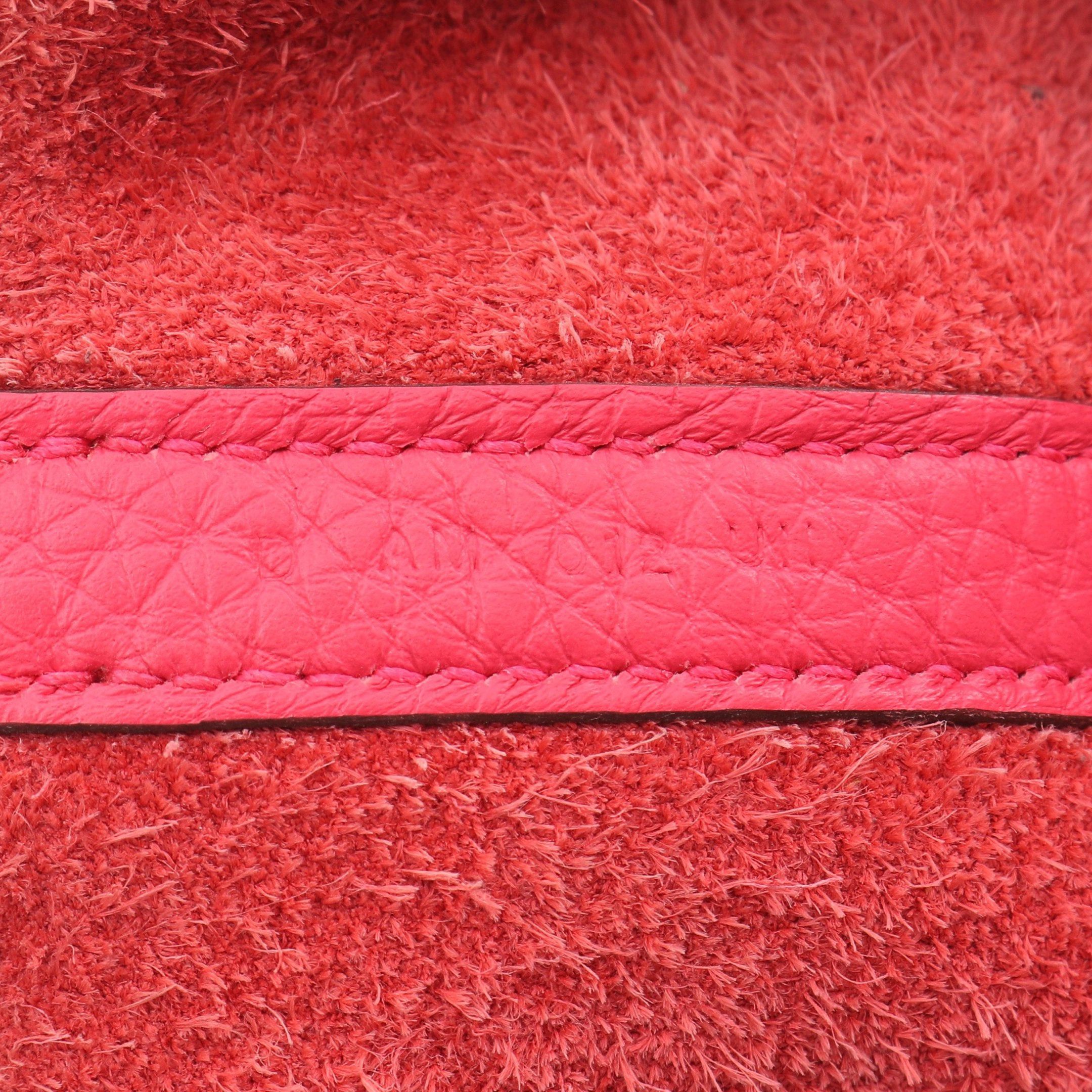 Hermes Hermes Picotane Pm Rose Extreme Handbag Clemence Leather Pink Purple Silver Hardware D Stamp Size ONE SIZE - 5 Thumbnail