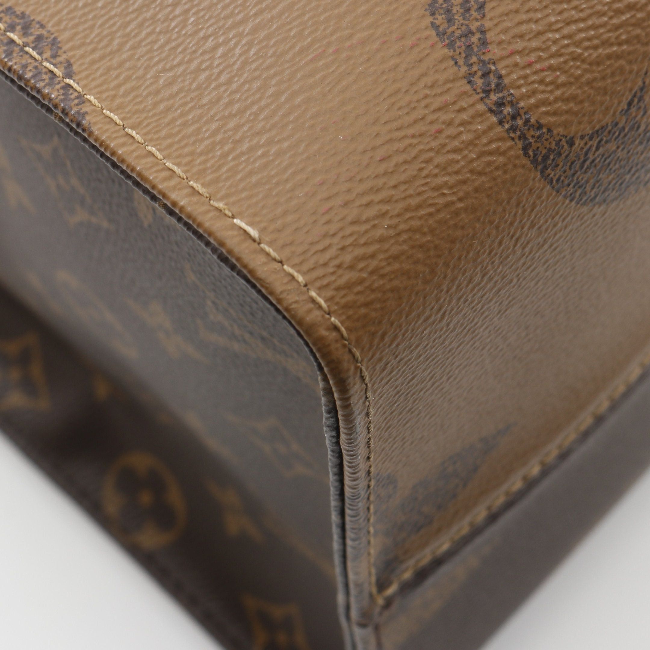 Louis Vuitton Louis Vuitton On-The-Go Gm Monogram Giant Reverse Shoulder Bag Leather Brown Light Size ONE SIZE - 6 Thumbnail