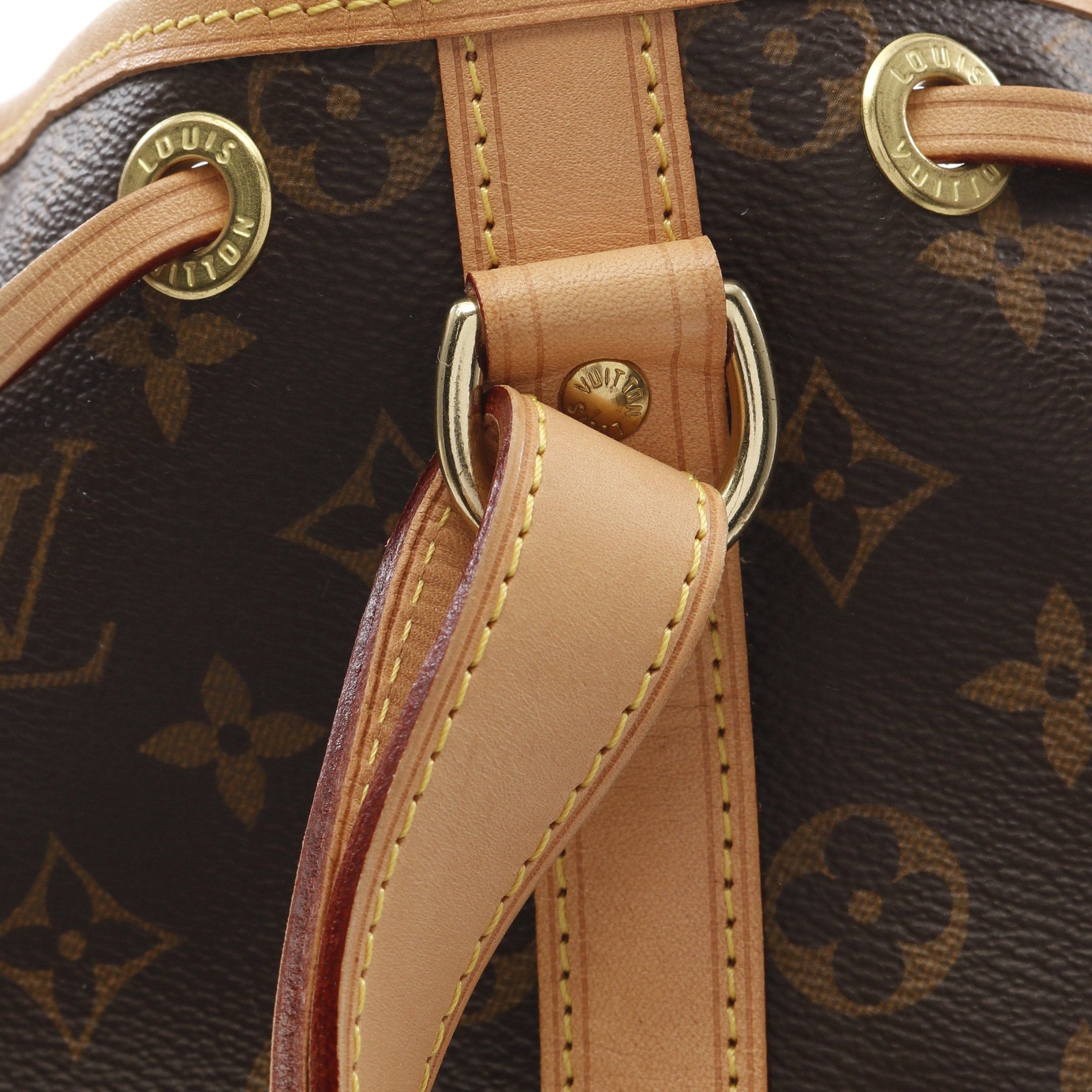 Louis Vuitton Louis Vuitton Peti Noe Monogram Shoulder Bag Leather Brown Purse Size ONE SIZE - 7 Thumbnail