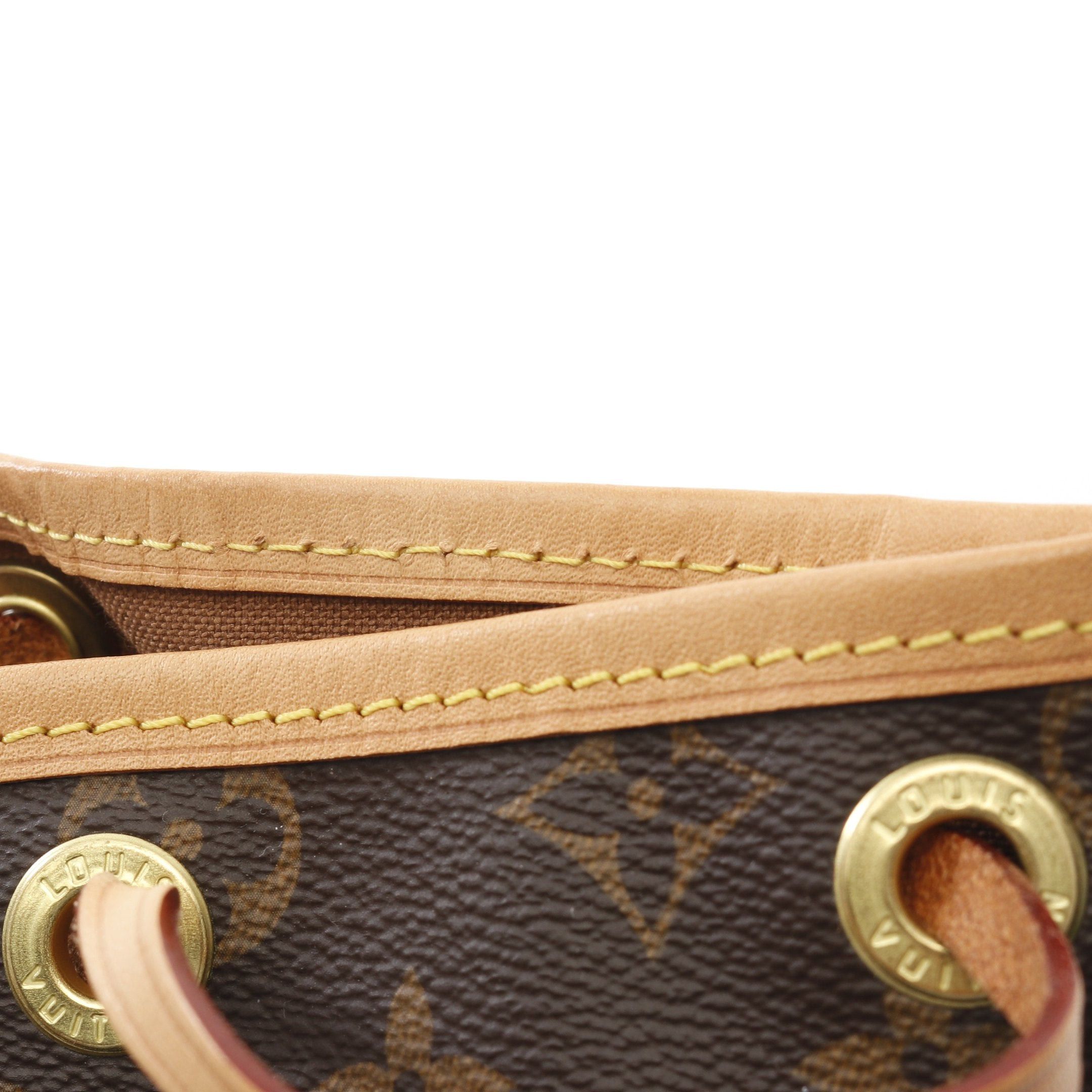 Louis Vuitton Louis Vuitton Peti Noe Monogram Shoulder Bag Leather Brown Purse Size ONE SIZE - 9 Thumbnail