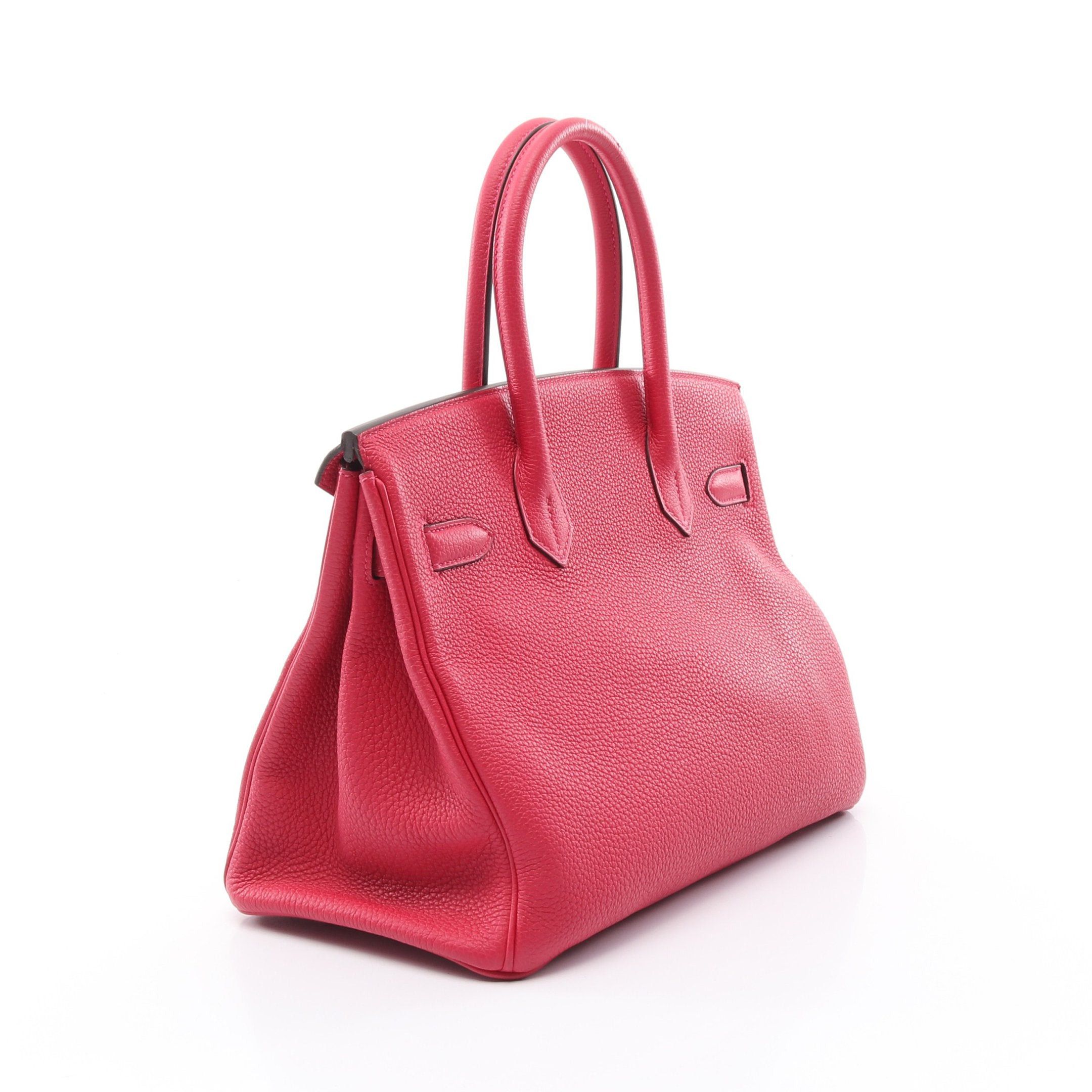 Hermes Hermes Birkin 30 Raspberries Handbag Togo Pink Purple Silver Hardware Z Stamp Size ONE SIZE - 2 Thumbnail