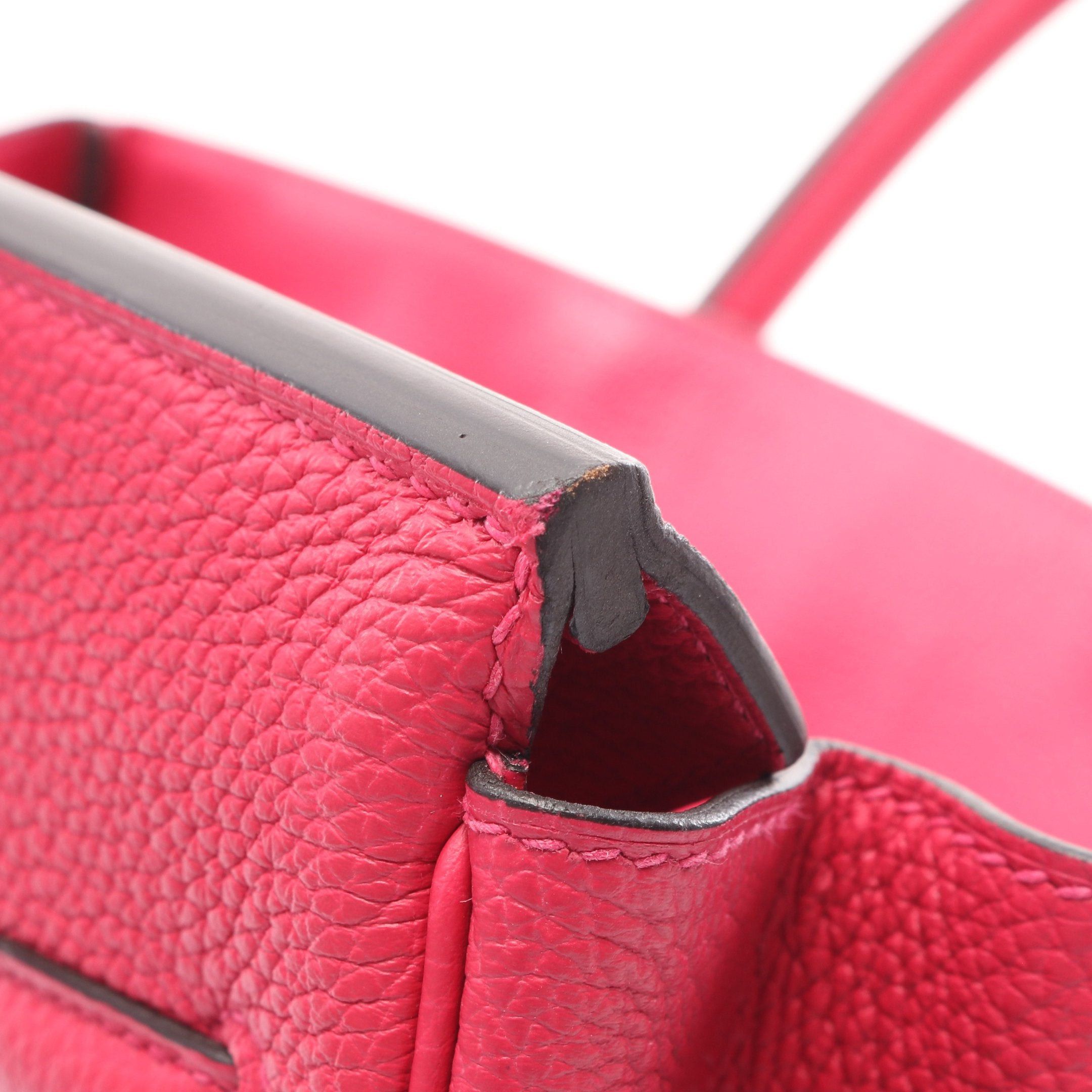 Hermes Hermes Birkin 30 Raspberries Handbag Togo Pink Purple Silver Hardware Z Stamp Size ONE SIZE - 10 Thumbnail