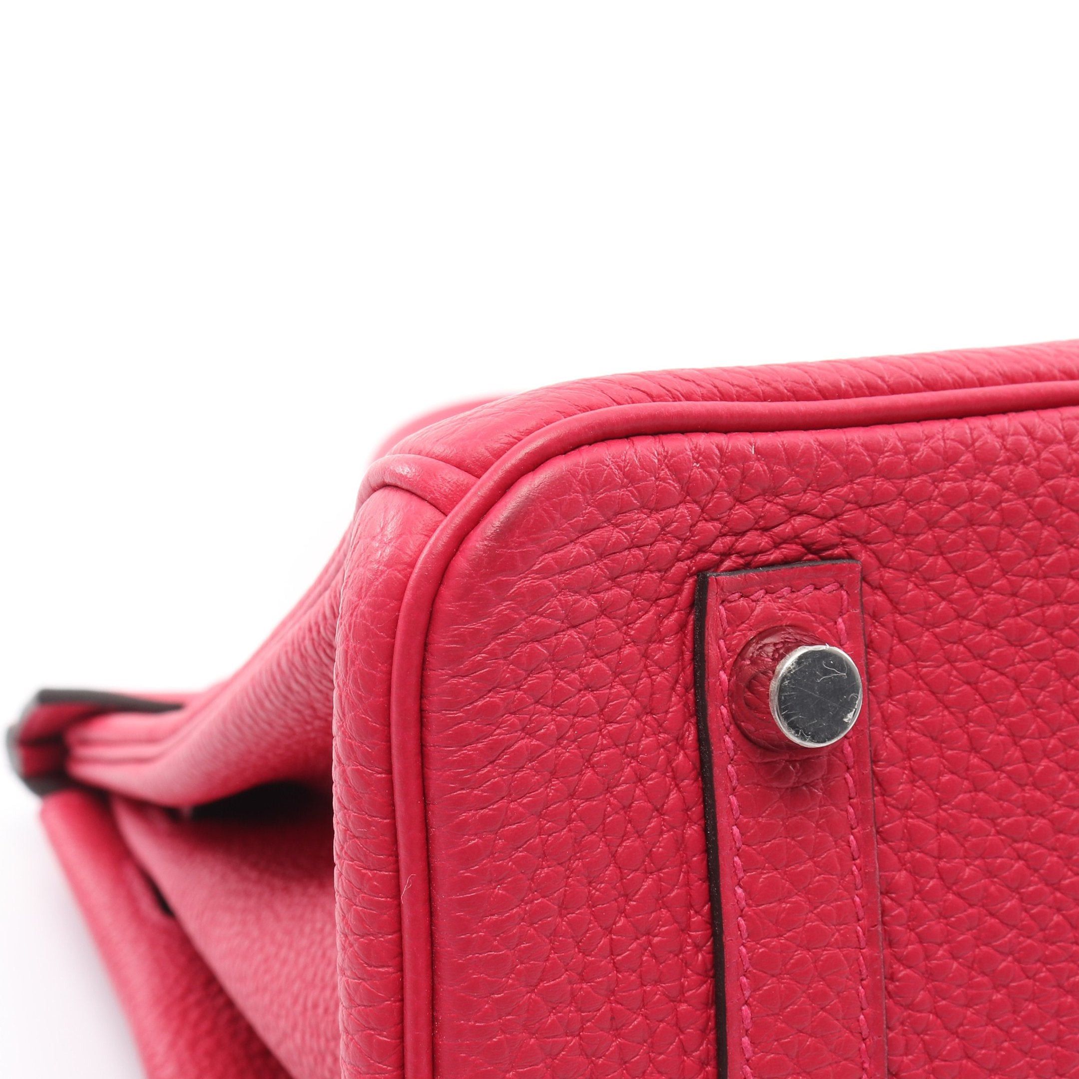 Hermes Hermes Birkin 30 Raspberries Handbag Togo Pink Purple Silver Hardware Z Stamp Size ONE SIZE - 7 Thumbnail