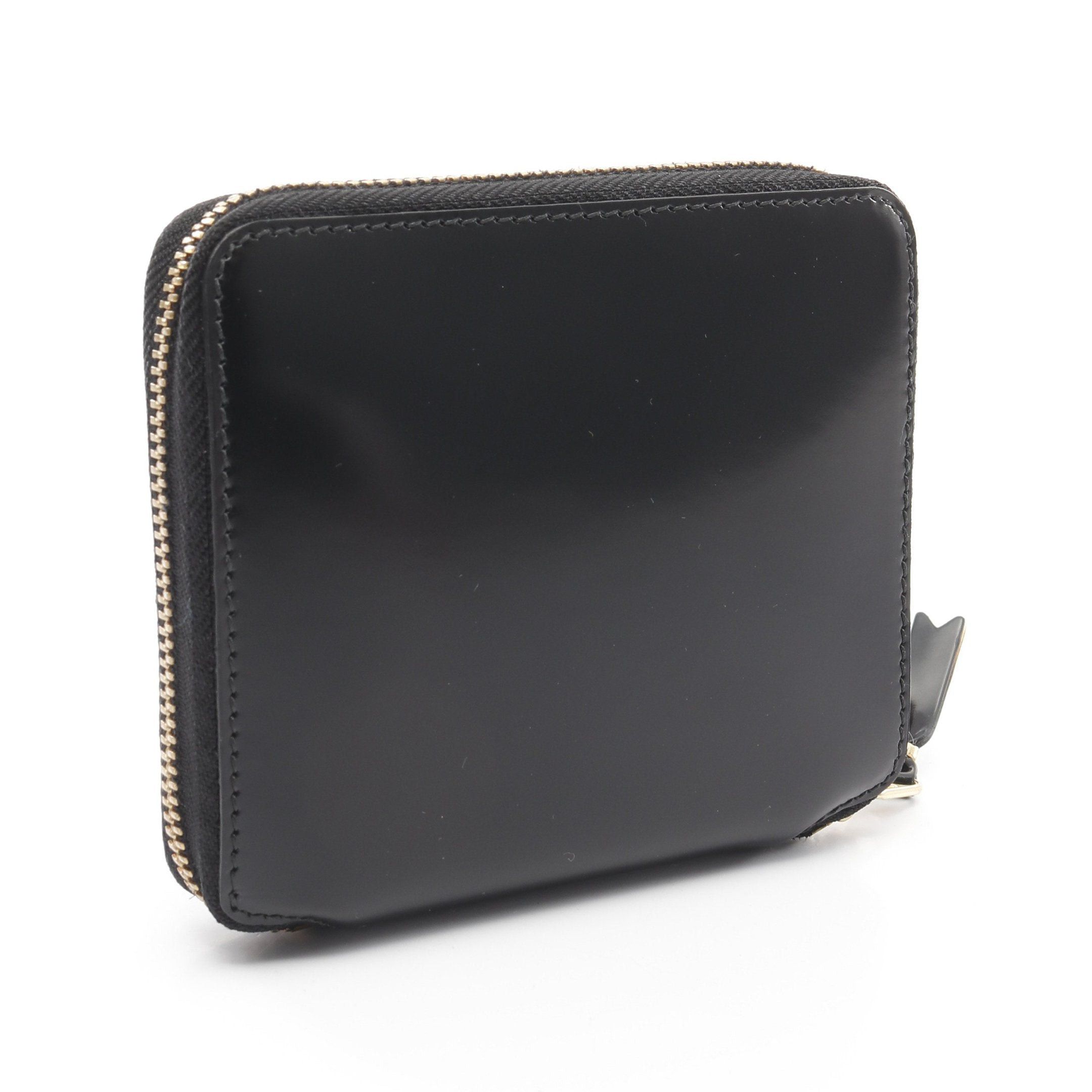 Comme des Garcons Comme Des Garcons Mirror Inside Round Zipper Bifold Wallet Leather Black Size ONE SIZE - 2 Thumbnail