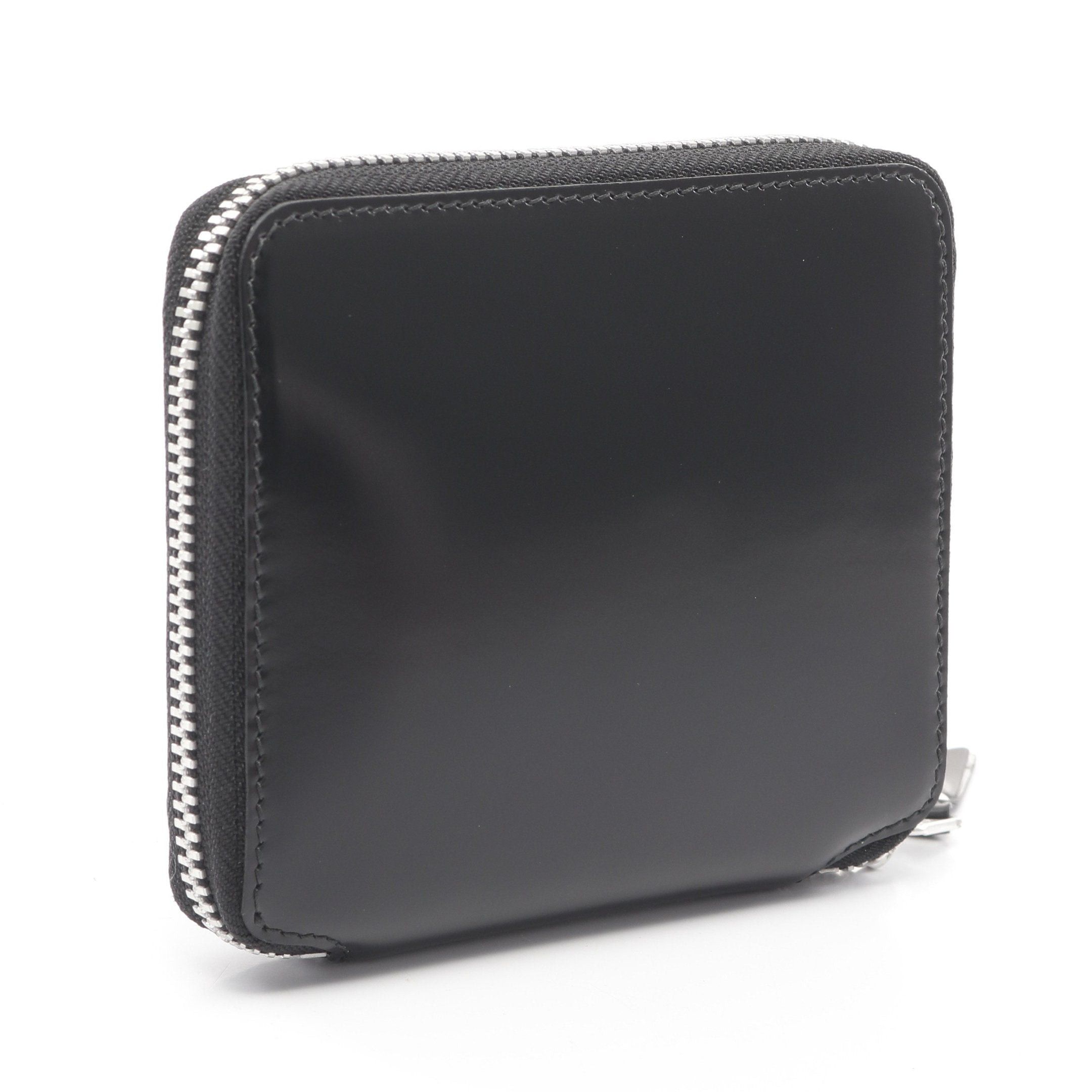 Comme des Garcons Comme Des Garcons Mirror Inside Round Zipper Bifold Wallet Leather Black Size ONE SIZE - 2 Thumbnail