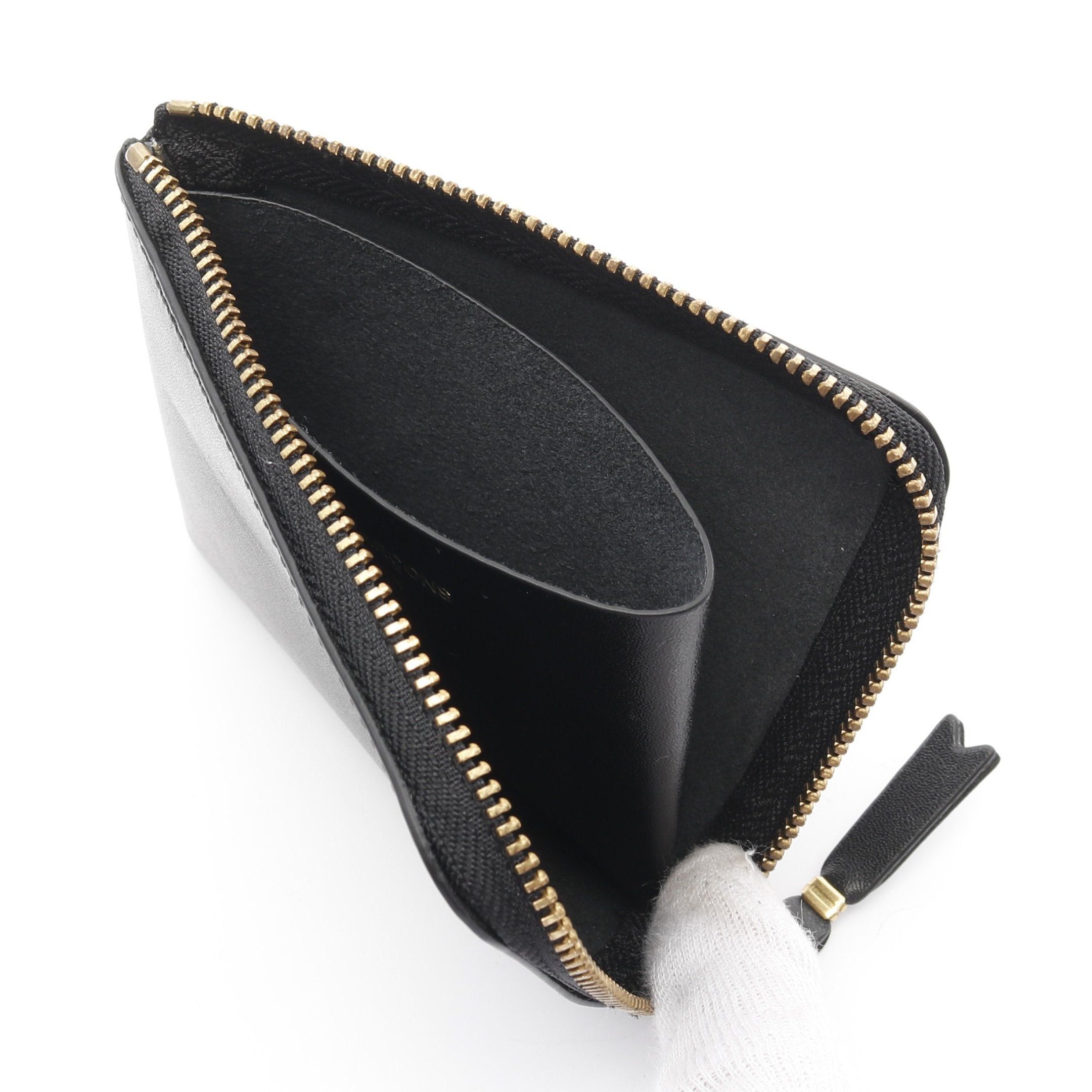Comme des Garcons Comme Des Garcons Classic Plain Coin Purse Leather Black Size ONE SIZE - 3 Thumbnail
