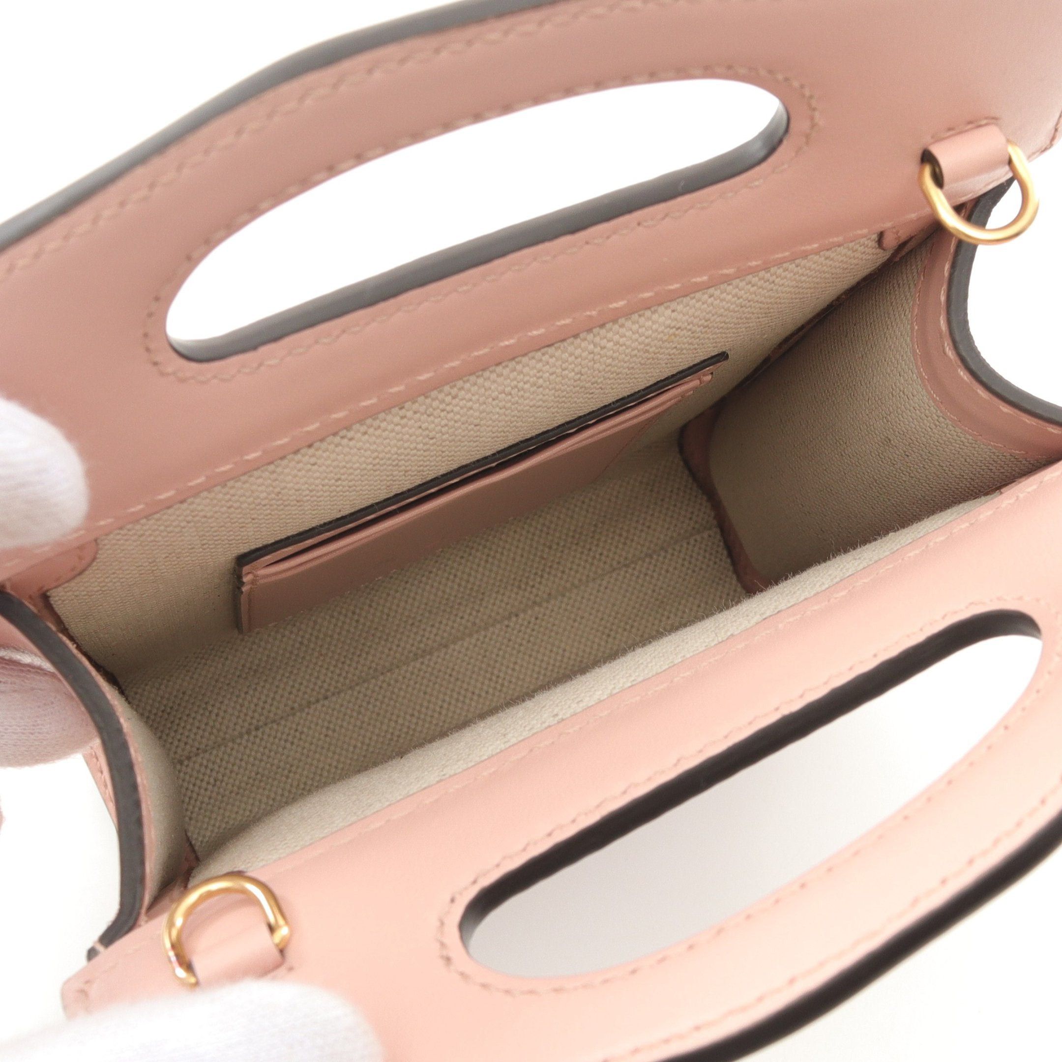 Gucci Gucci Gg Matelasse Mini Top Handle Bag Handbag Leather Pink Size ONE SIZE - 3 Thumbnail