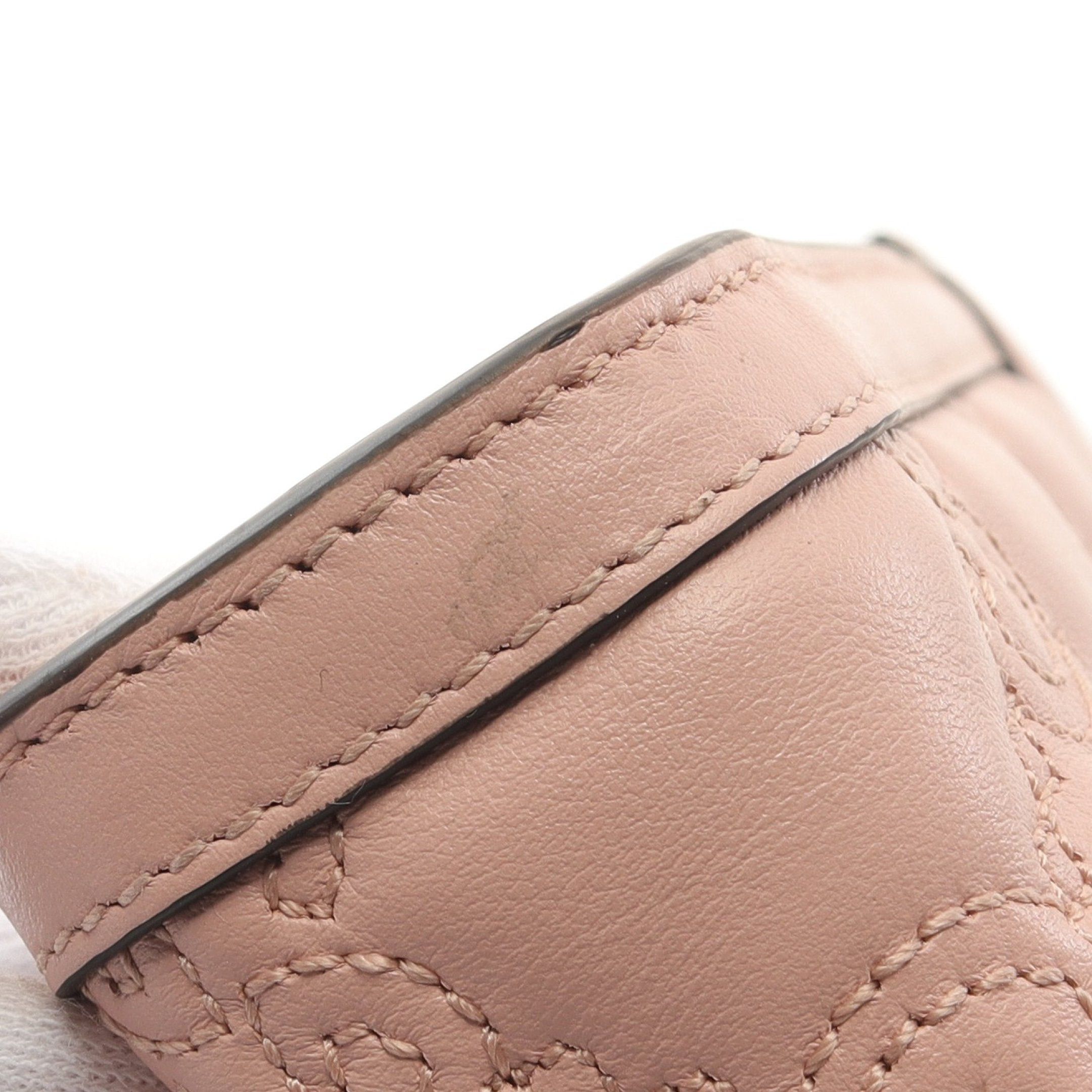 Gucci Gucci Gg Matelasse Mini Top Handle Bag Handbag Leather Pink Size ONE SIZE - 5 Thumbnail