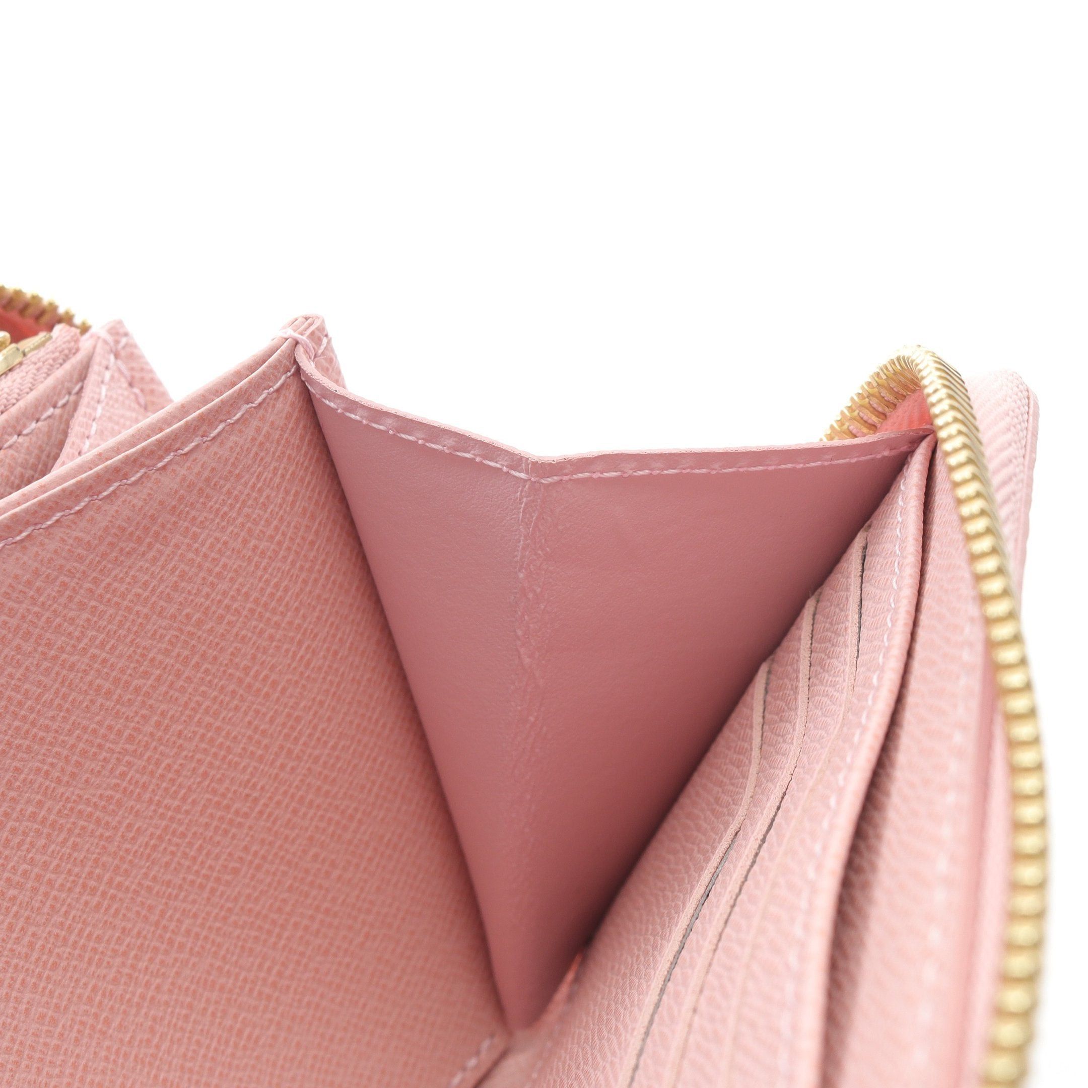 Louis Vuitton Louis Vuitton Zippy Wallet Damier Azur Rose Ballerine Round Zipper Long White Size ONE SIZE - 8 Thumbnail
