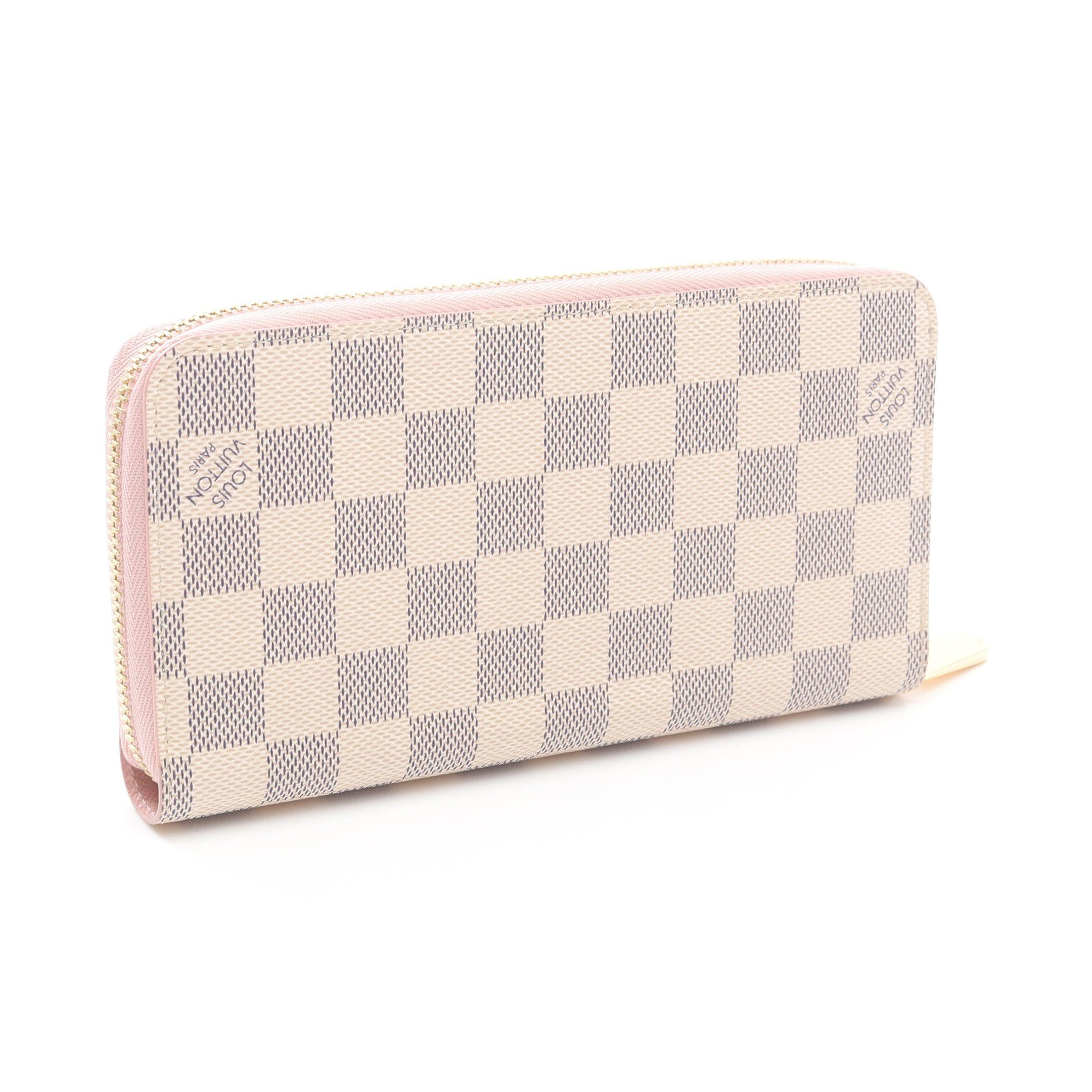 Louis Vuitton Louis Vuitton Zippy Wallet Damier Azur Rose Ballerine Round Zipper Long White Size ONE SIZE - 2 Thumbnail