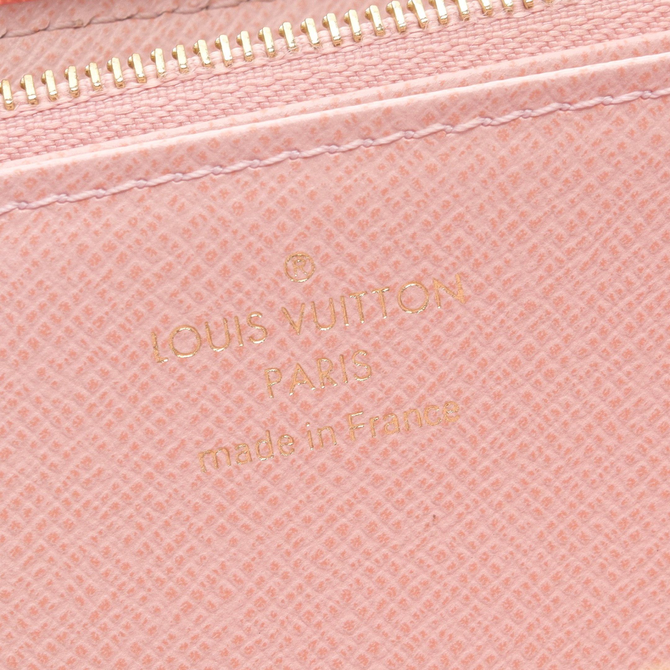 Louis Vuitton Louis Vuitton Zippy Wallet Damier Azur Rose Ballerine Round Zipper Long White Size ONE SIZE - 4 Thumbnail