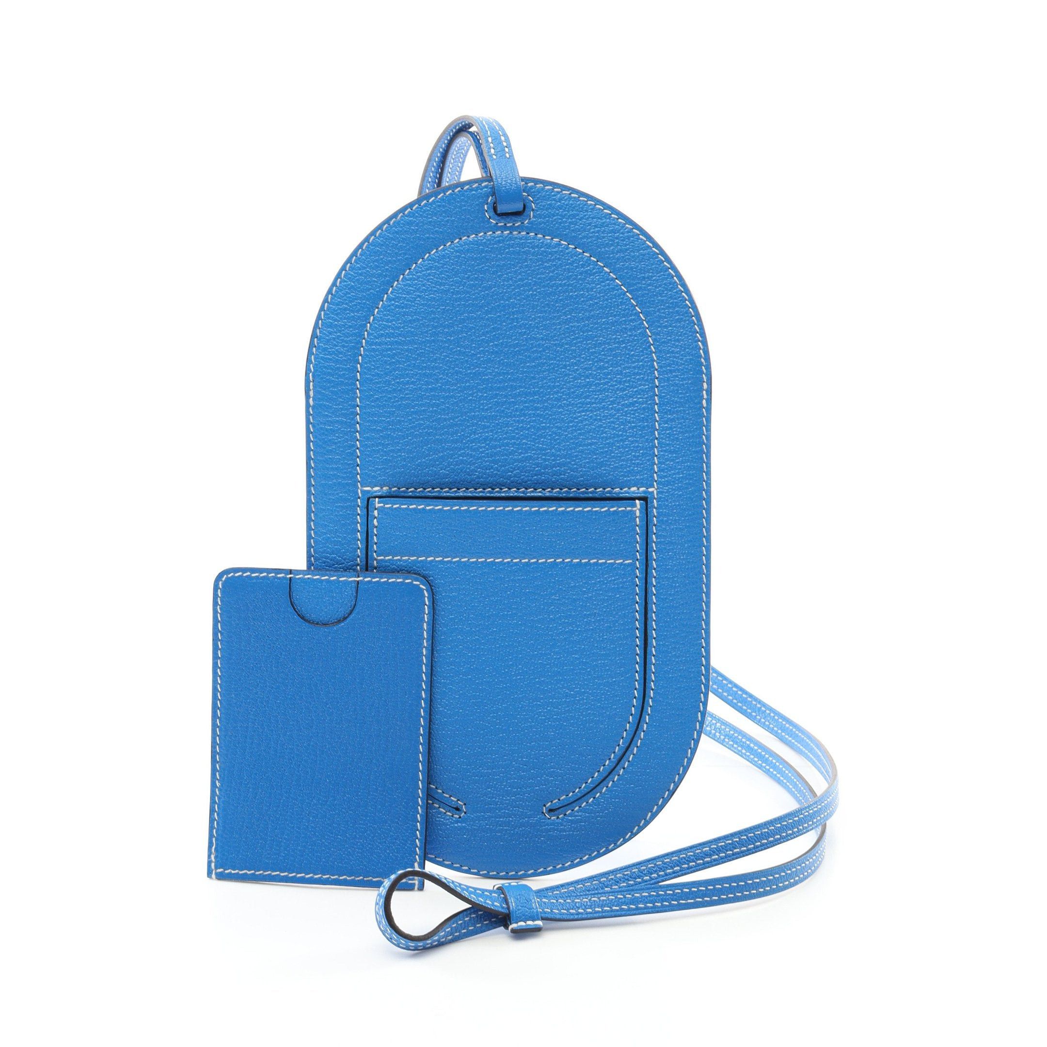 Hermes Hermes In The Loop Too Go Gm Verso Blue Hydra Smartphone Case Chevre With Strap U Stamp Size ONE SIZE - 6 Thumbnail