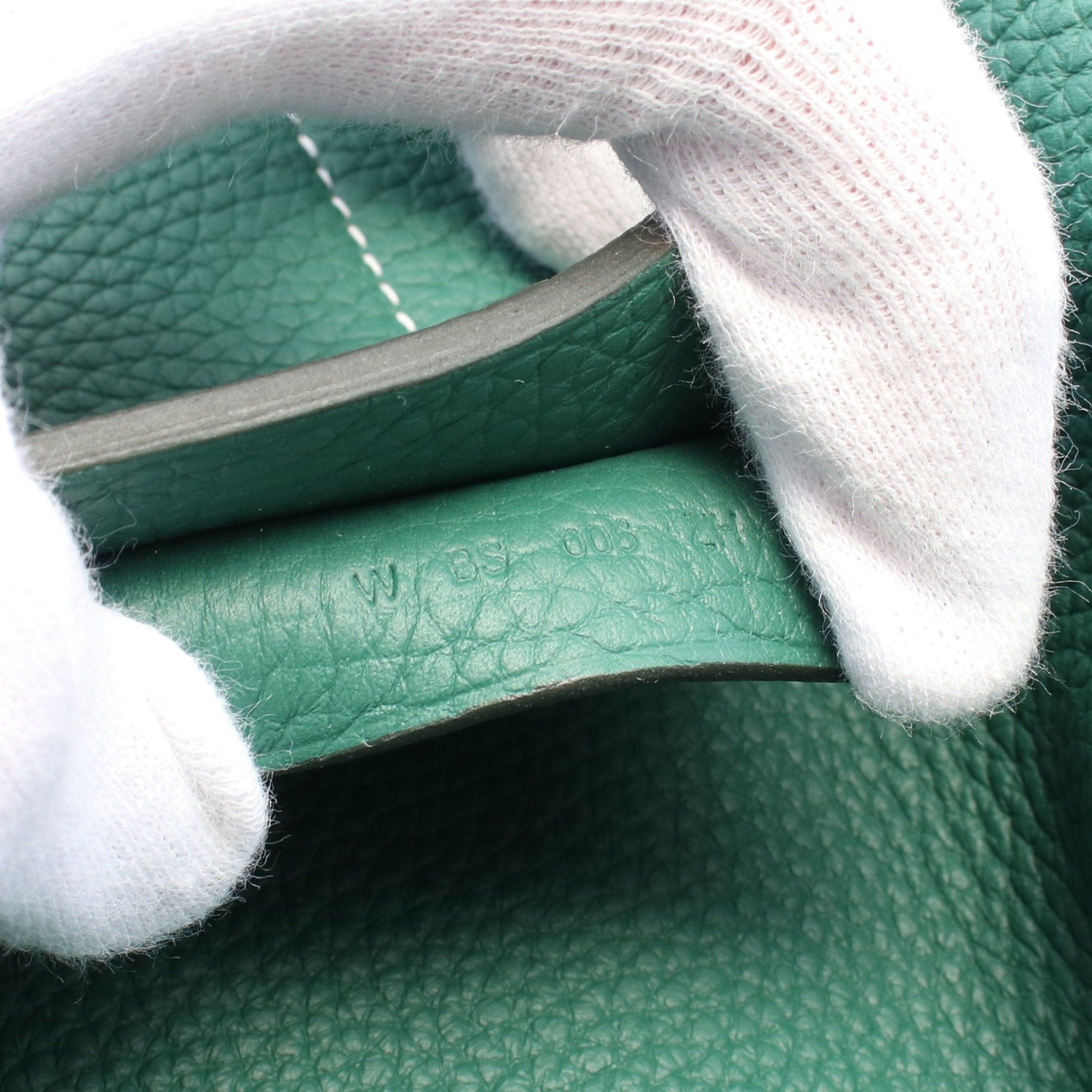 Hermes Hermes Cabasserie 31 Veil Vertigo Shoulder Bag Tote Clemence Leather Green Double Engraved Size ONE SIZE - 5 Thumbnail