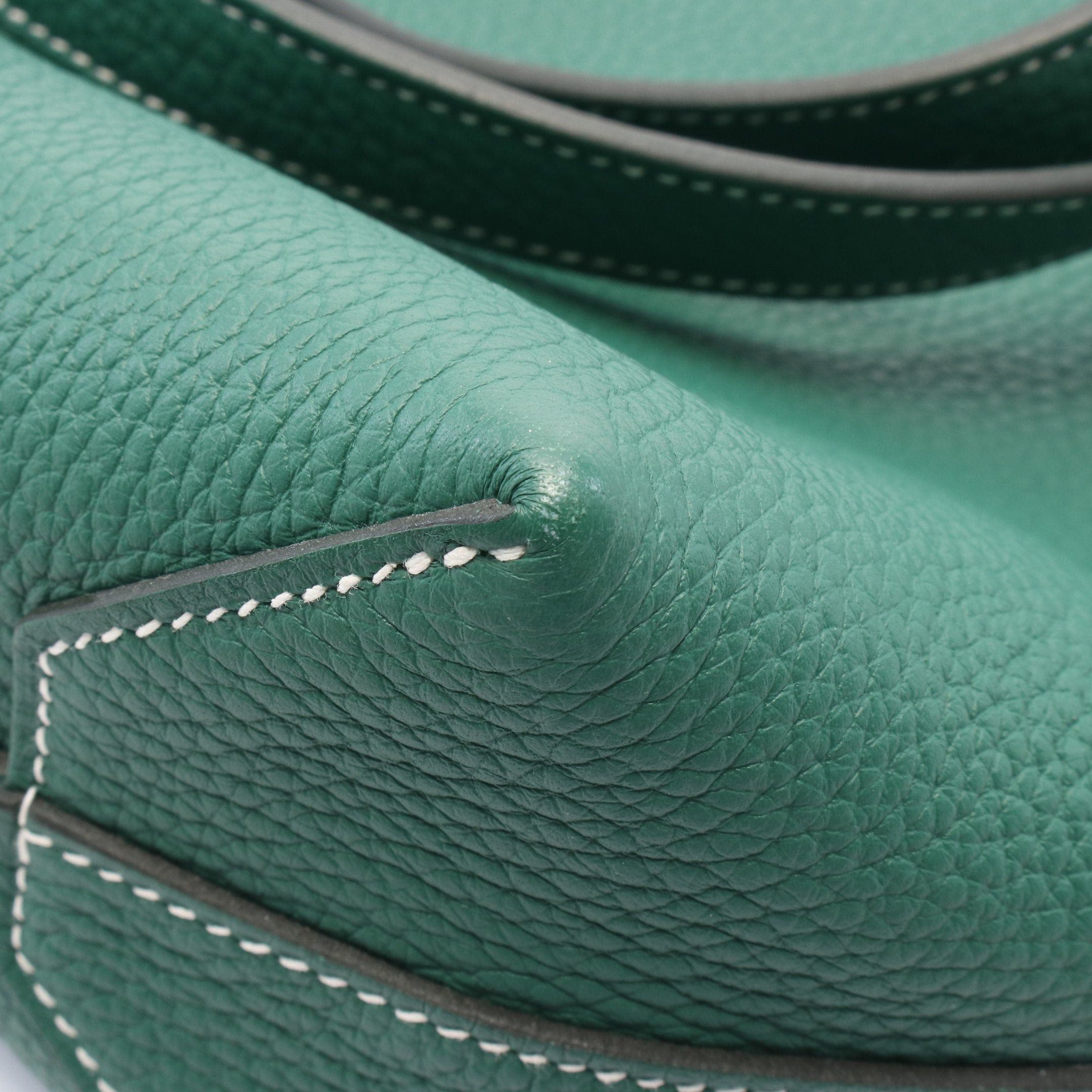 Hermes Hermes Cabasserie 31 Veil Vertigo Shoulder Bag Tote Clemence Leather Green Double Engraved Size ONE SIZE - 6 Thumbnail