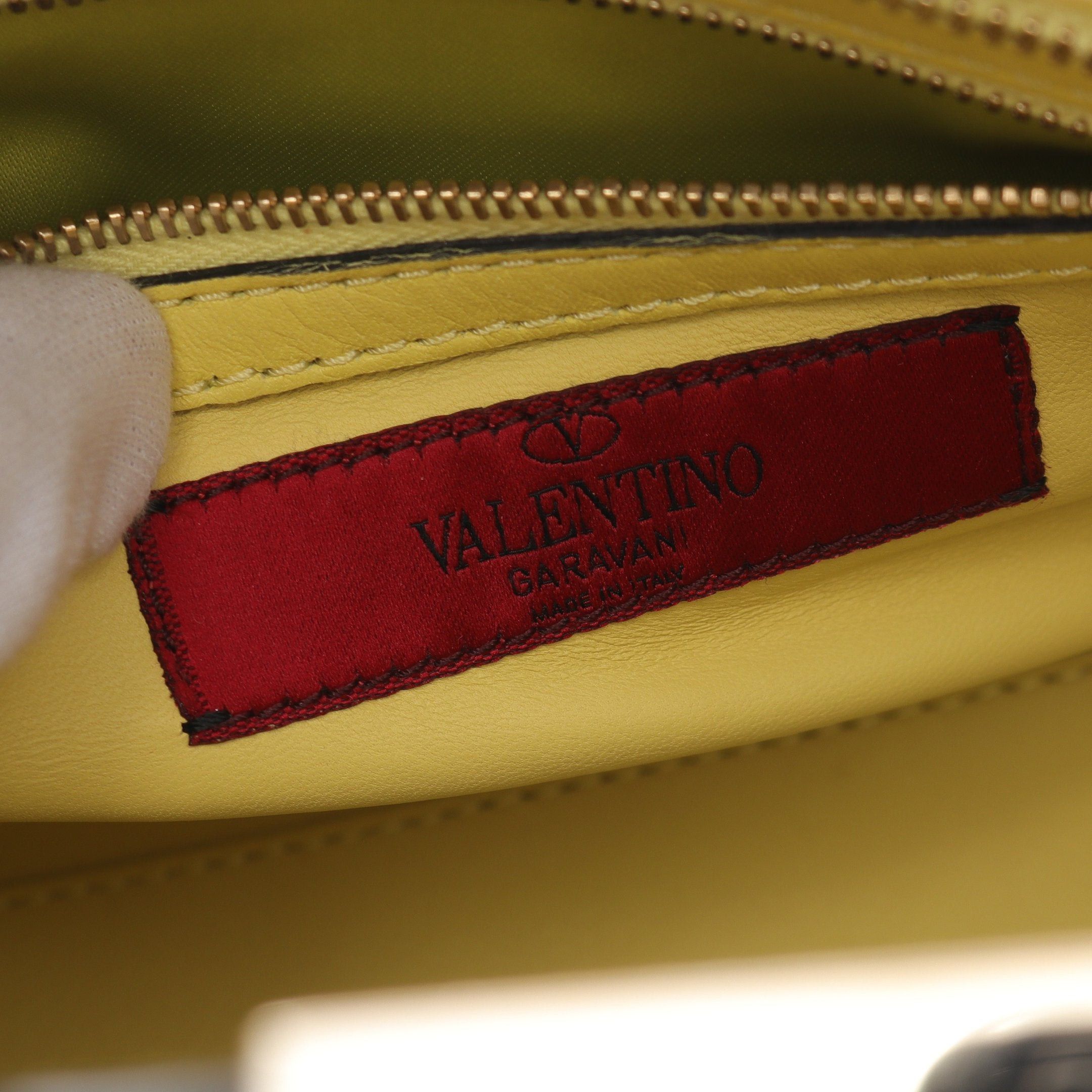 Valentino Valentino Rockstud Handbag Leather Light Pink Blue Multicolor Size ONE SIZE - 4 Thumbnail