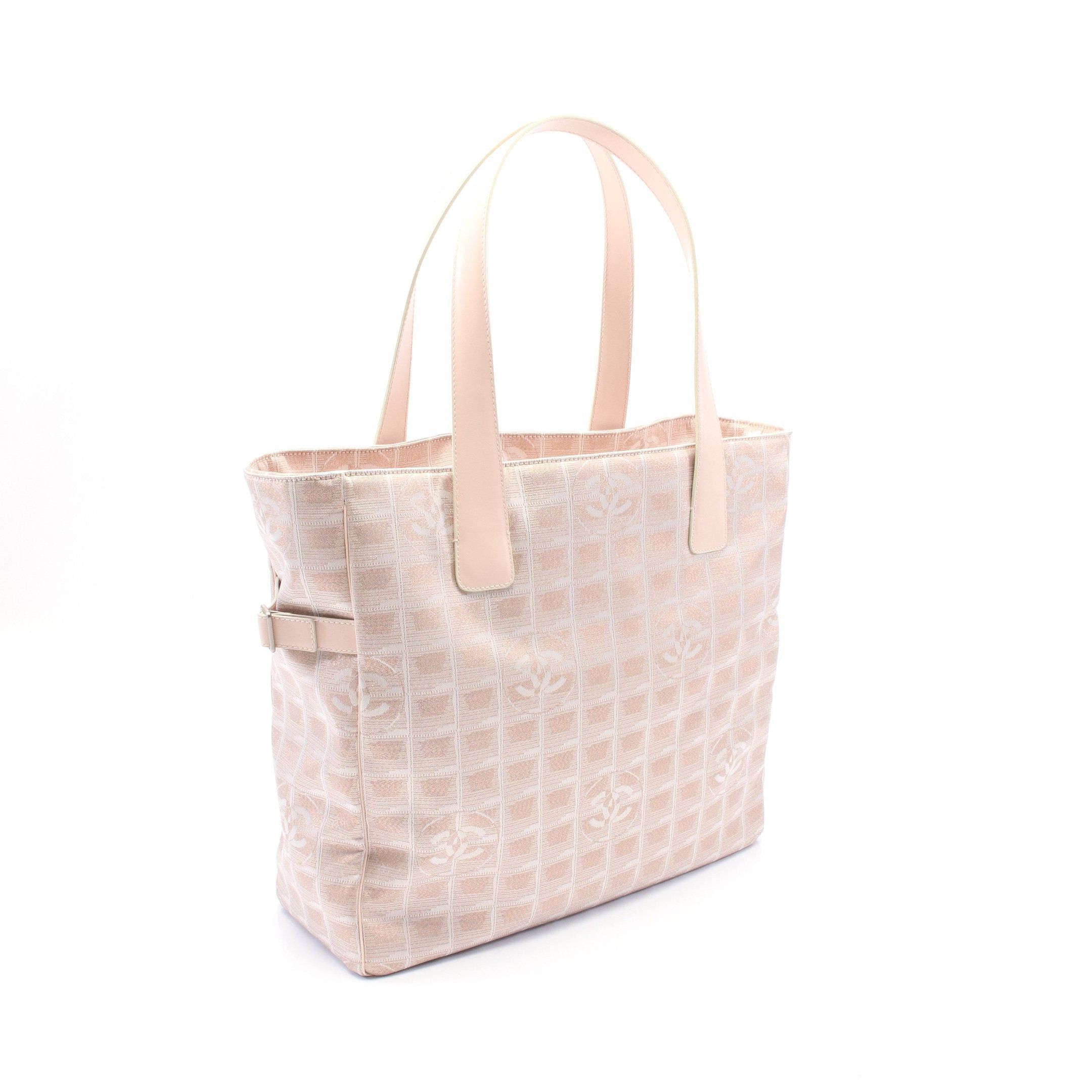 Chanel Chanel New Travel Line Gm Shoulder Bag Tote Nylon Canvas Leather Pink Silver Hardware Size ONE SIZE - 2 Thumbnail