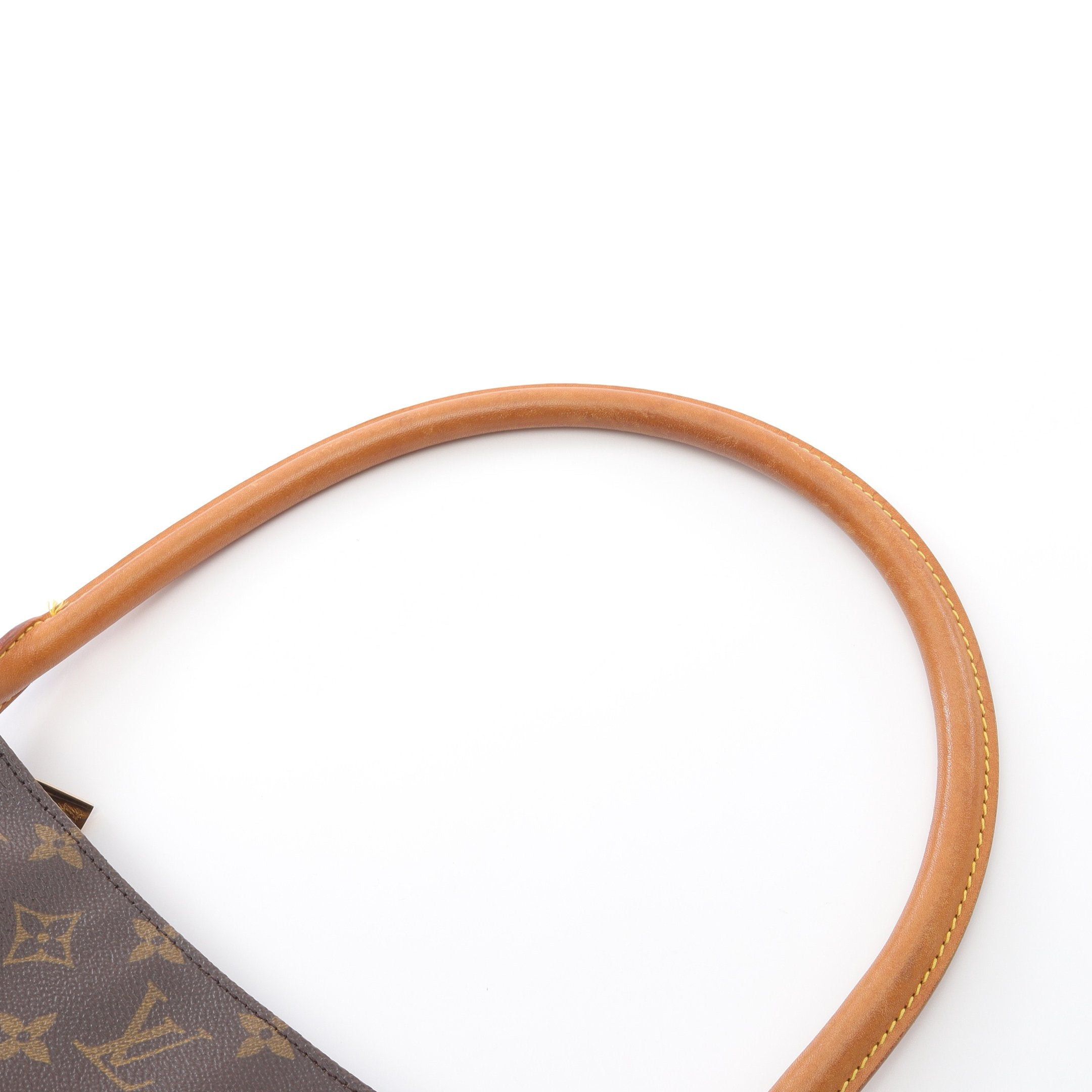 Louis Vuitton Louis Vuitton Looping Mm Monogram Shoulder Bag Leather Brown Size ONE SIZE - 7 Thumbnail