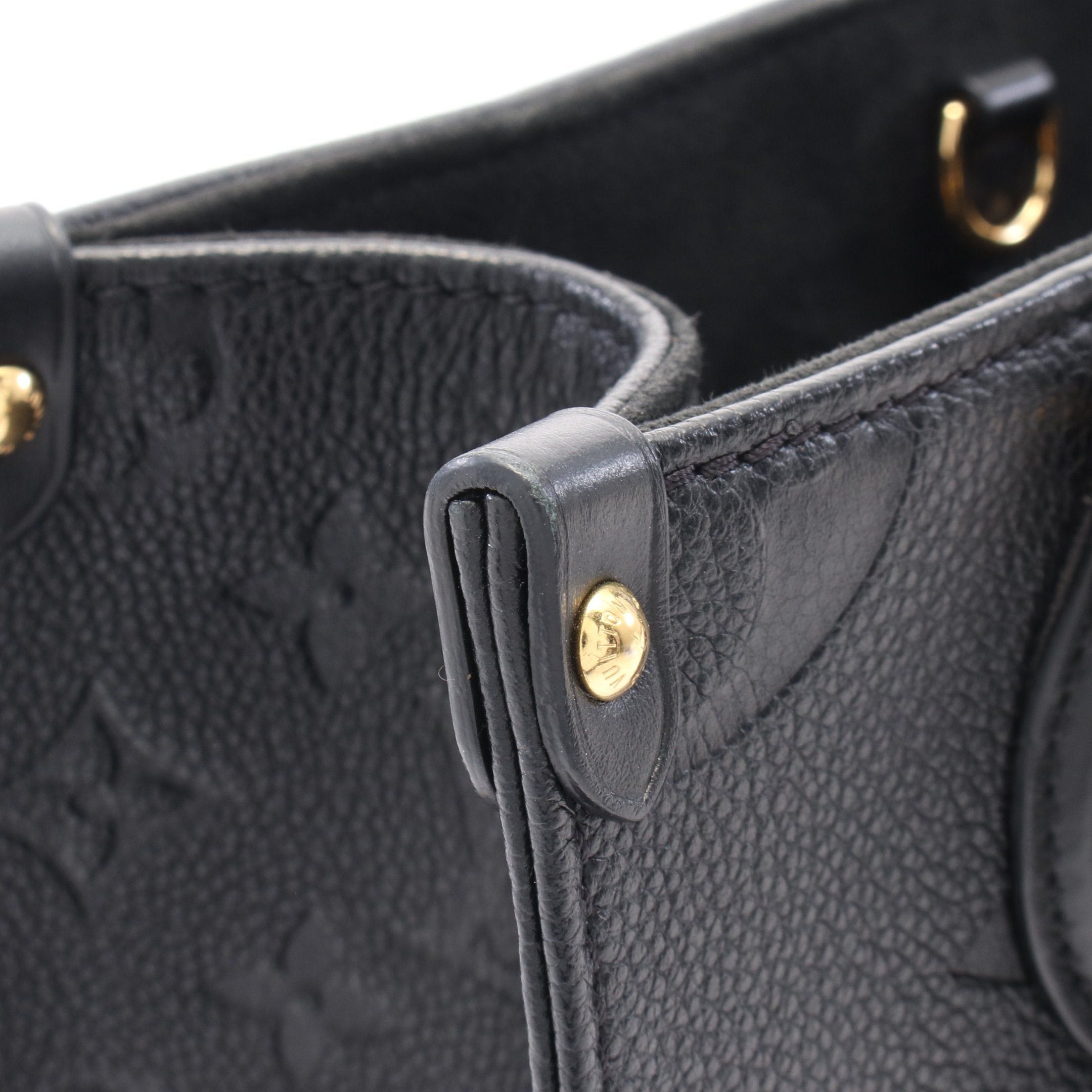 Louis Vuitton Louis Vuitton On-The-Go Pm Monogram Empreinte Noir Handbag Leather Black Size ONE SIZE - 8 Thumbnail