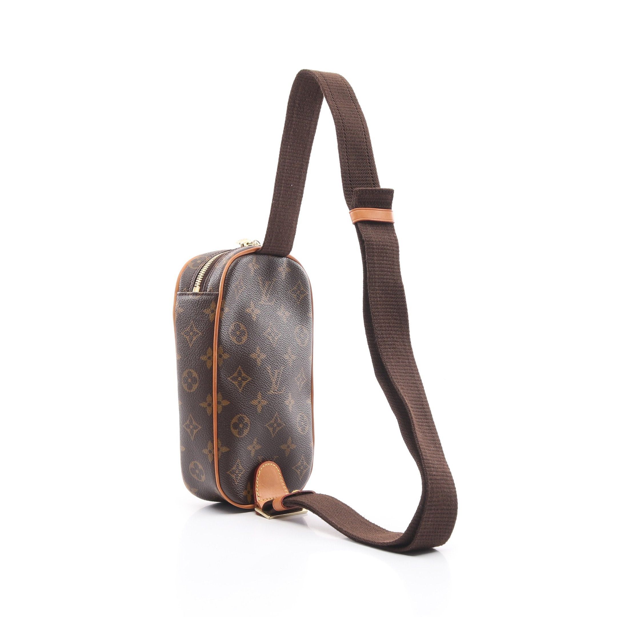 Louis Vuitton Louis Vuitton Pochette Ganju Monogram Body Bag Leather Brown Size ONE SIZE - 2 Thumbnail