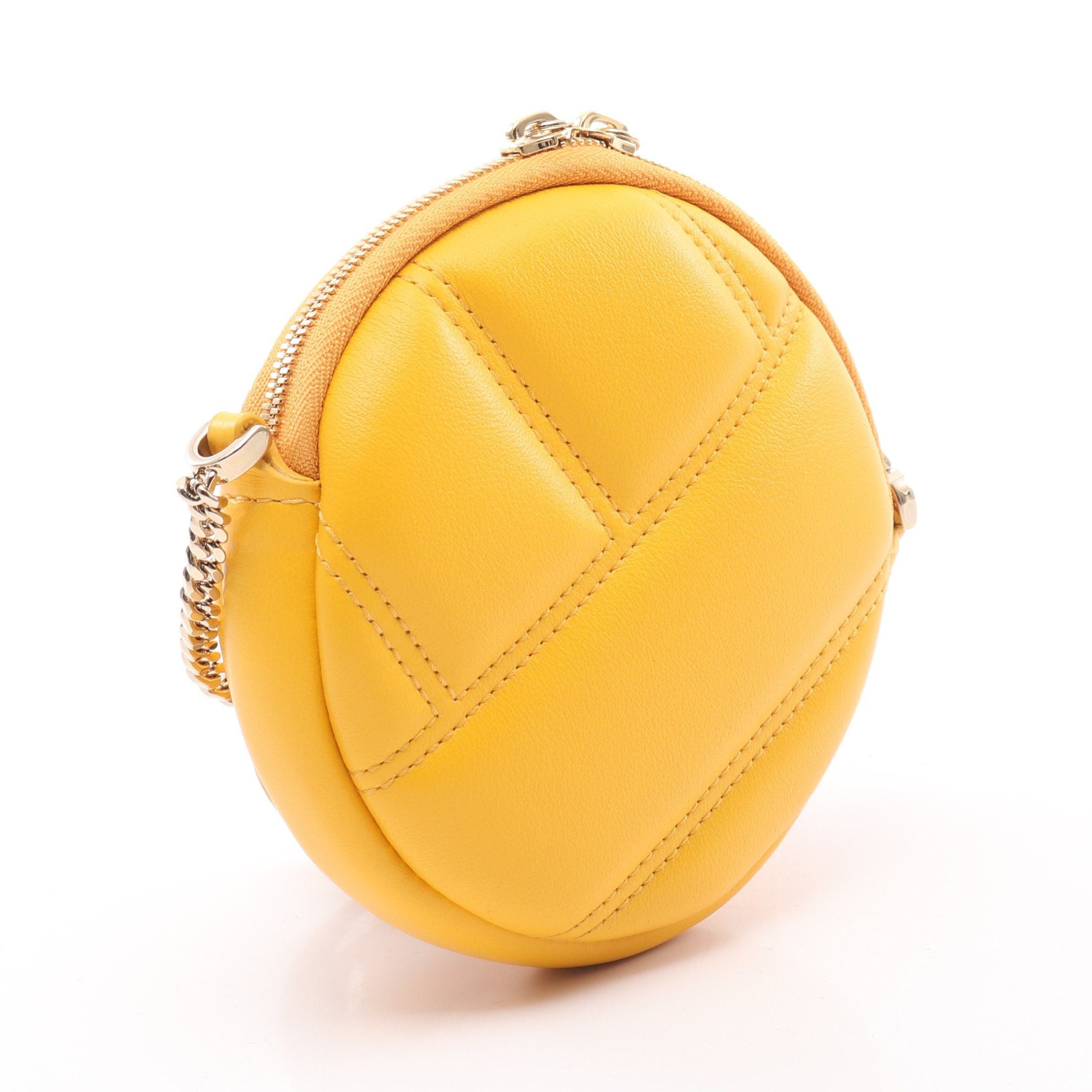 Bvlgari Bvlgari Serpenti Cabochon Mini Pochette Chain Shoulder Bag Leather Orange Yellow Size ONE SIZE - 2 Thumbnail