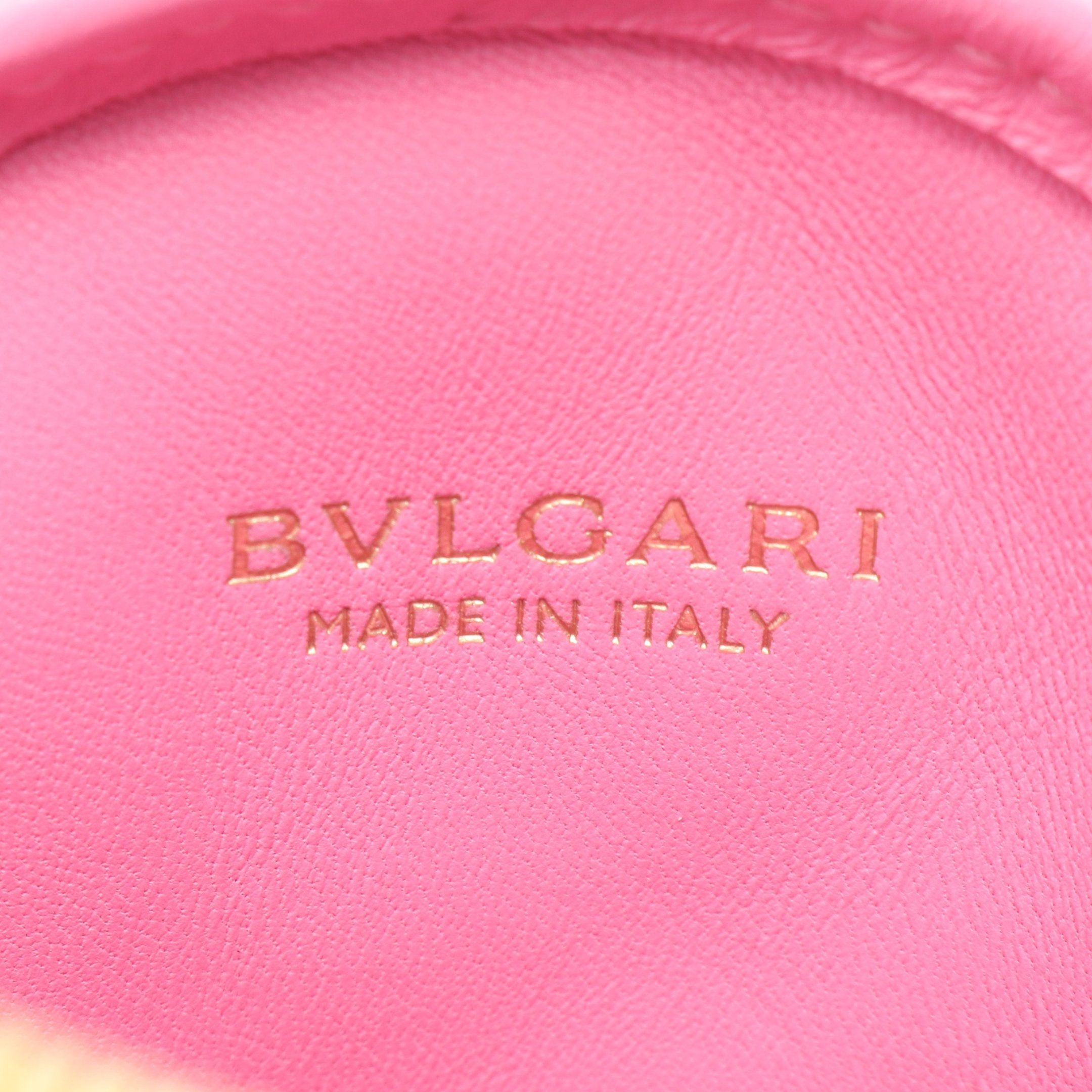 Bvlgari Bvlgari Serpenti Cabochon Mini Pochette Chain Shoulder Bag Leather Orange Yellow Size ONE SIZE - 4 Thumbnail