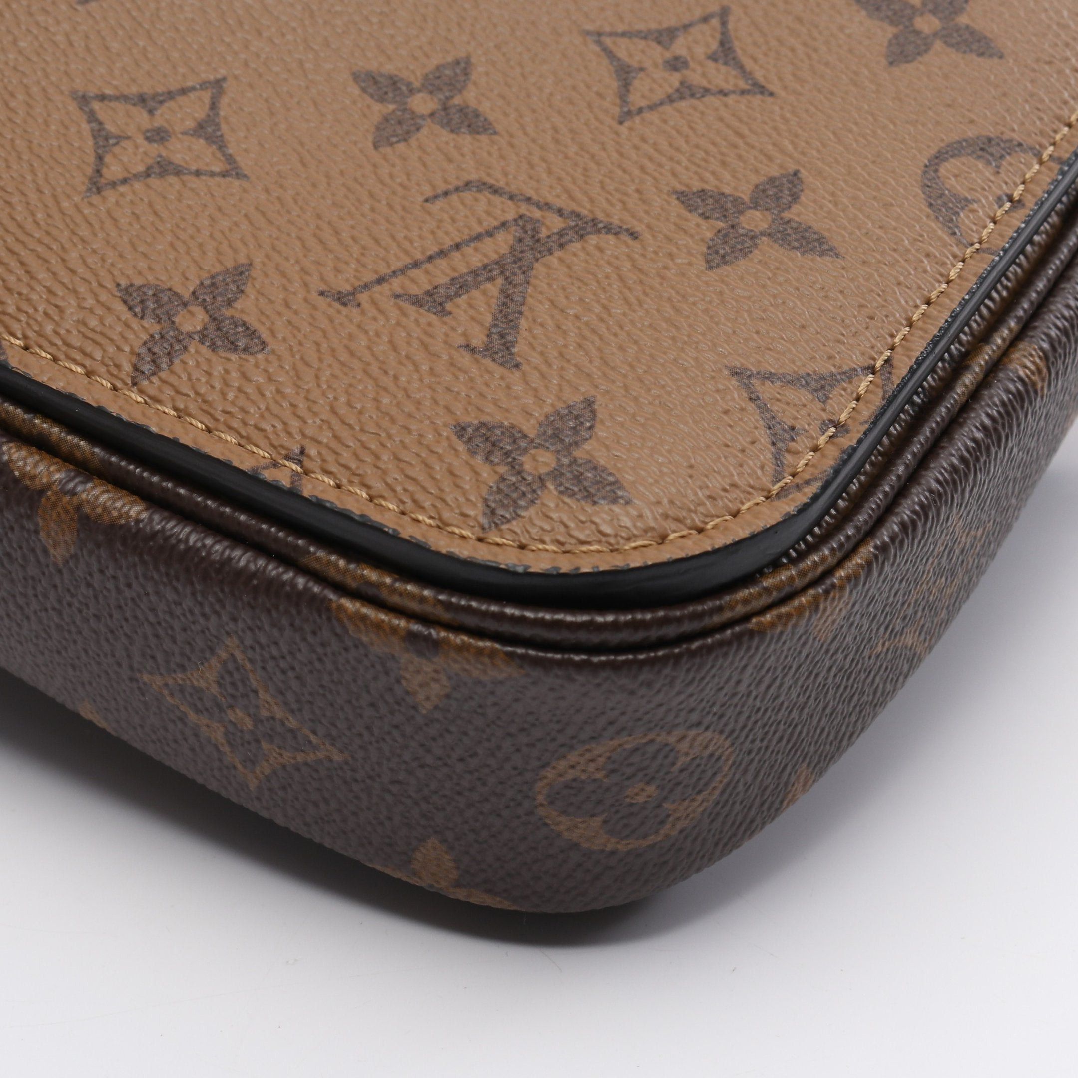 Louis Vuitton Louis Vuitton Pochette Metis Mm Monogram Reverse Handbag Leather Brown Black Size ONE SIZE - 6 Thumbnail