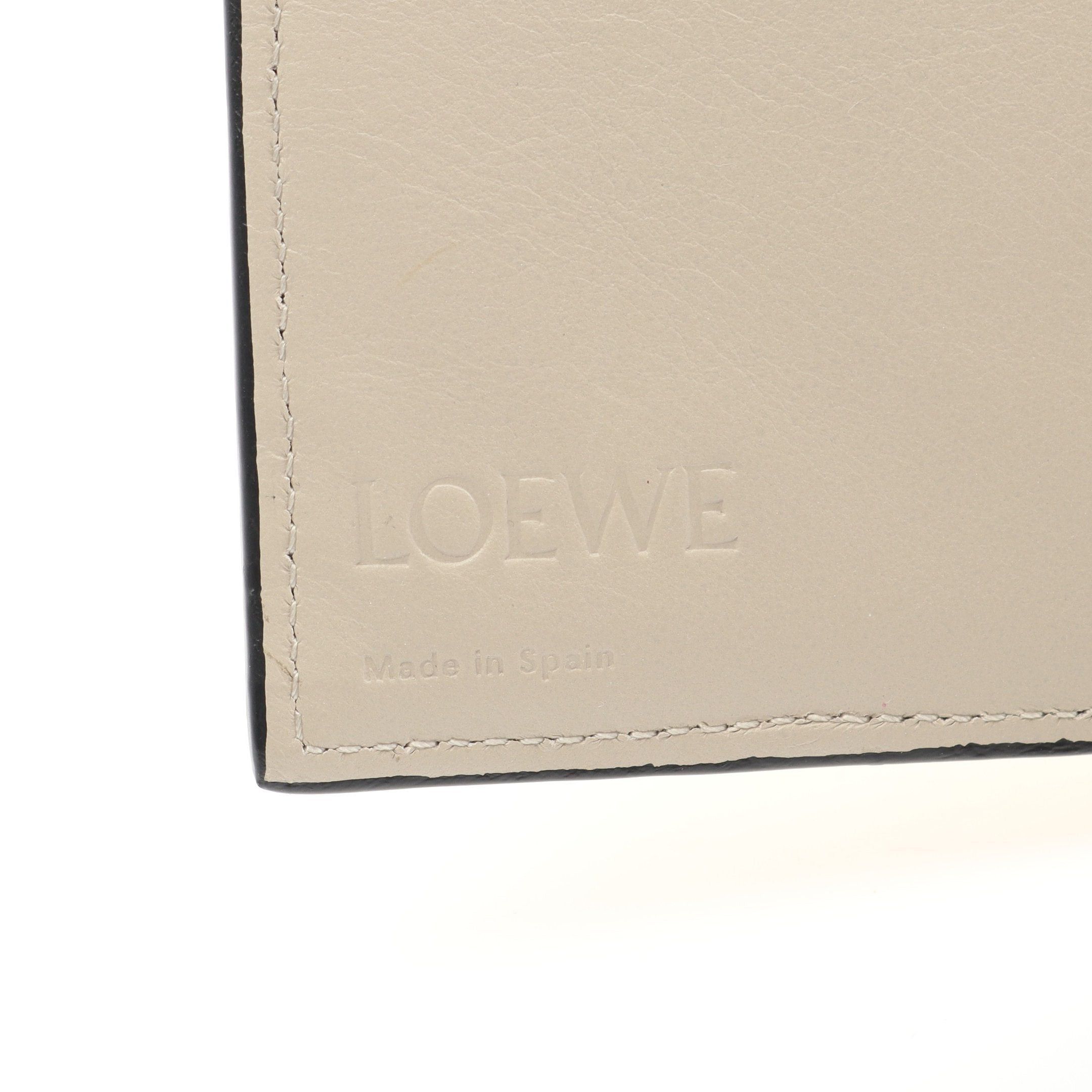 Loewe Loewe Slim Zip Bifold Wallet Bi-Fold Leather Yellow Gray Beige Size ONE SIZE - 4 Thumbnail