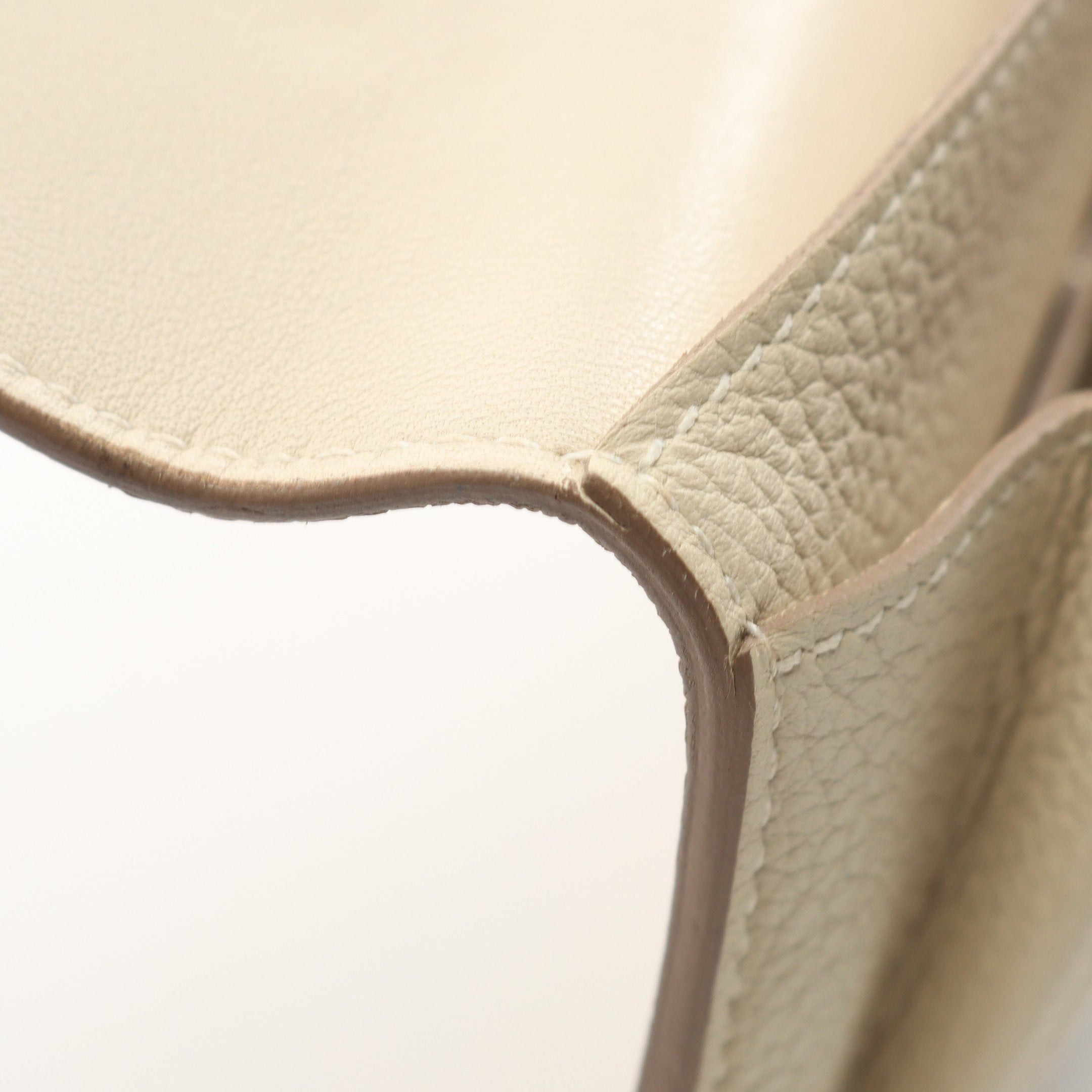 Hermes Hermes Dogon Duo Gm Kure Bi-Fold Long Wallet Clemence Leather Ivory Silver Hardware A Stamp Size ONE SIZE - 9 Thumbnail