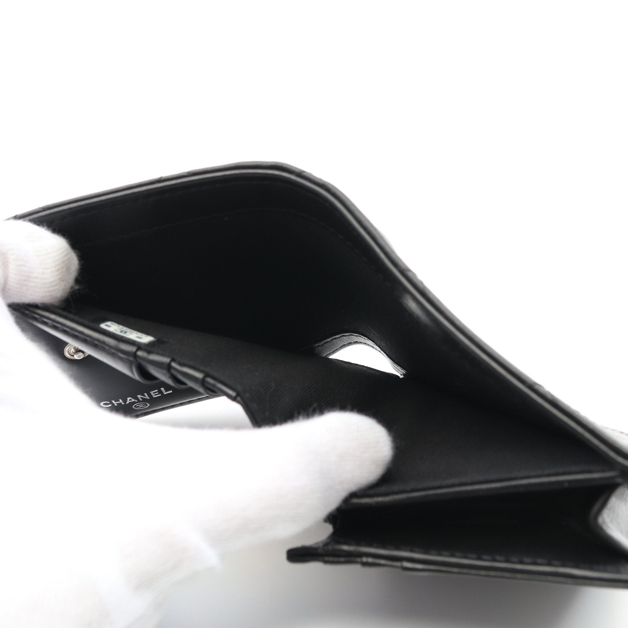 Chanel Chanel Matelasse Bi-Fold Wallet Leather Black Hardware Size ONE SIZE - 8 Thumbnail