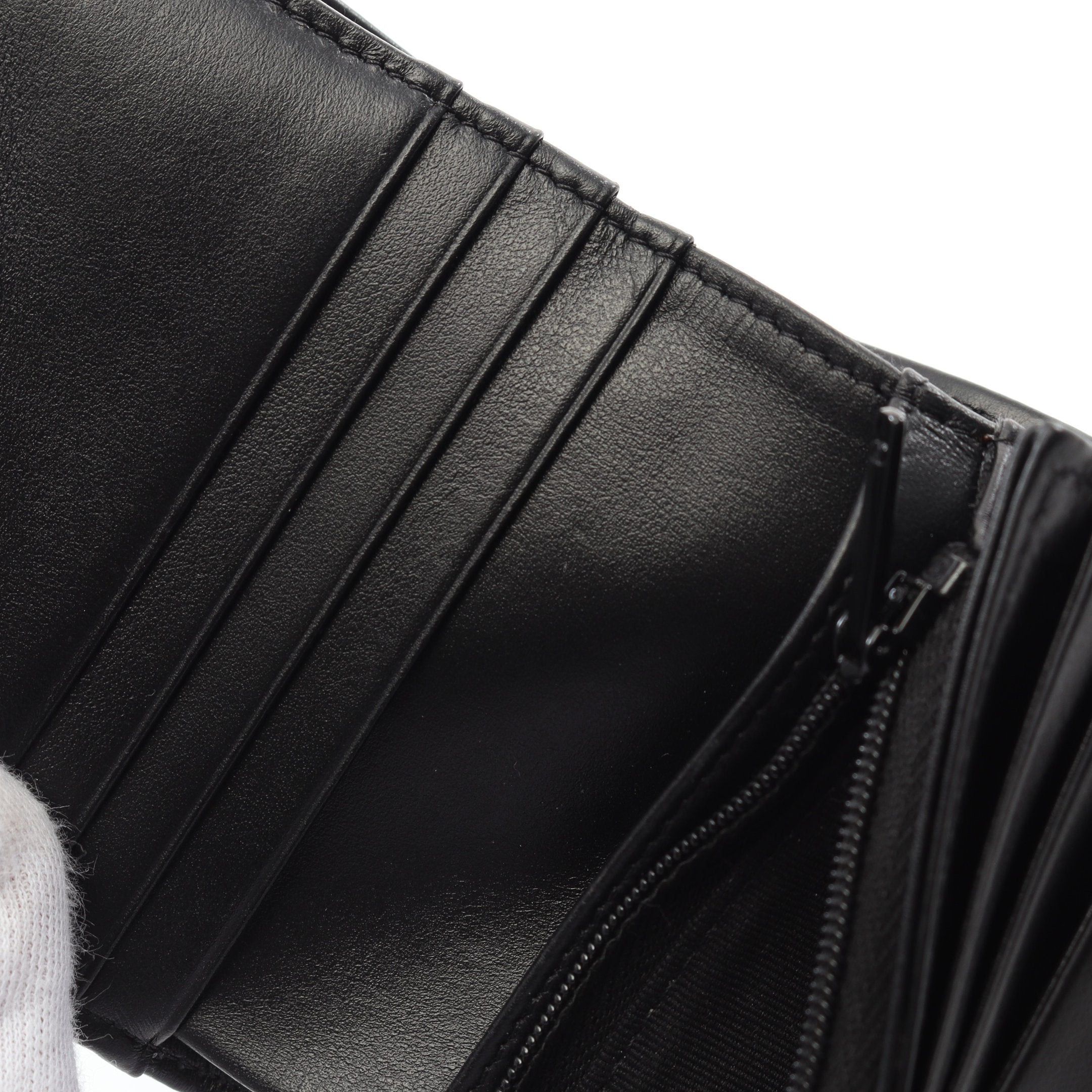 Chanel Chanel Matelasse Bi-Fold Wallet Leather Black Hardware Size ONE SIZE - 7 Thumbnail