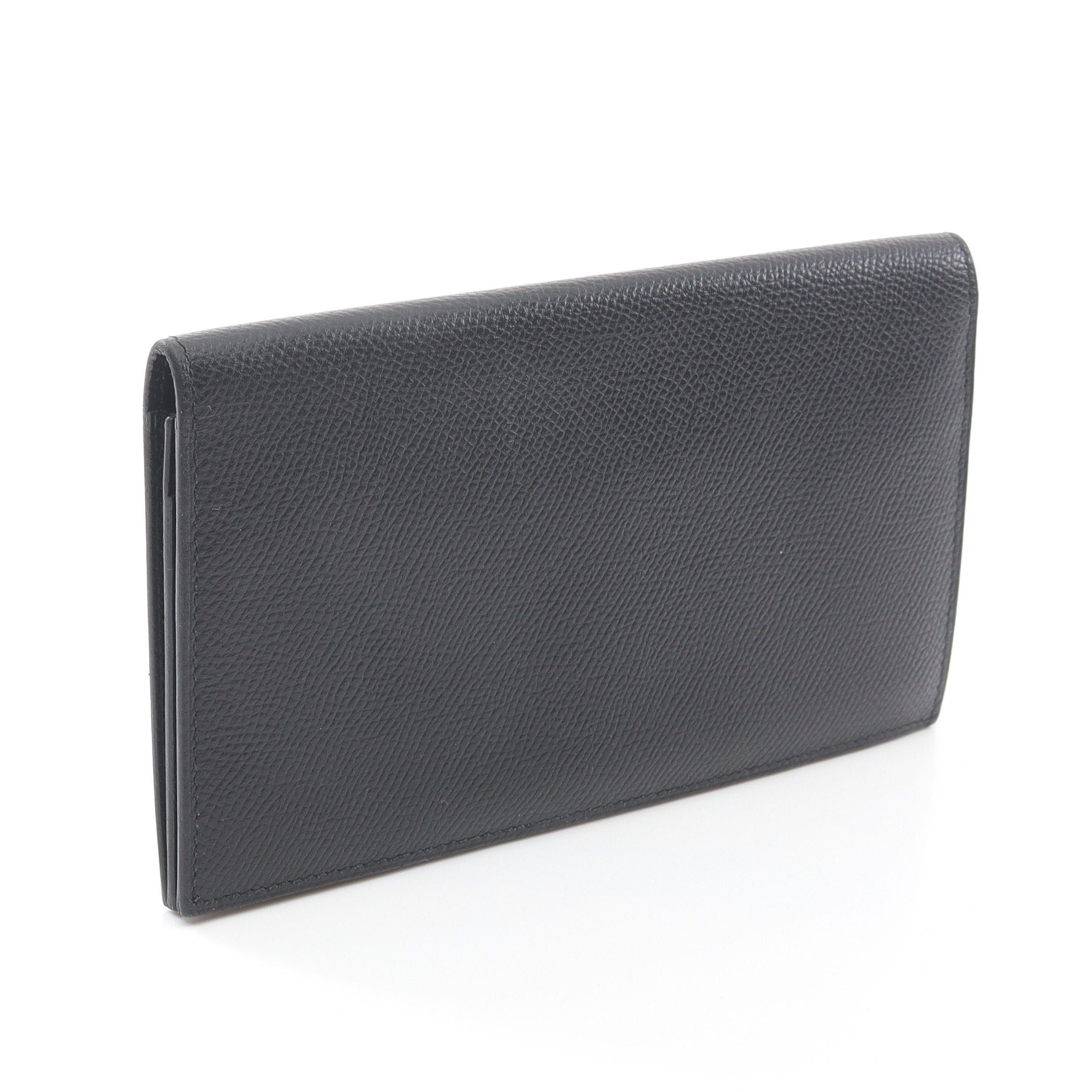 Hermes Hermes Citizen Twill Long Bi-Fold Wallet Veau Epsom Black Silver Hardware Y Stamp Size ONE SIZE - 2 Thumbnail