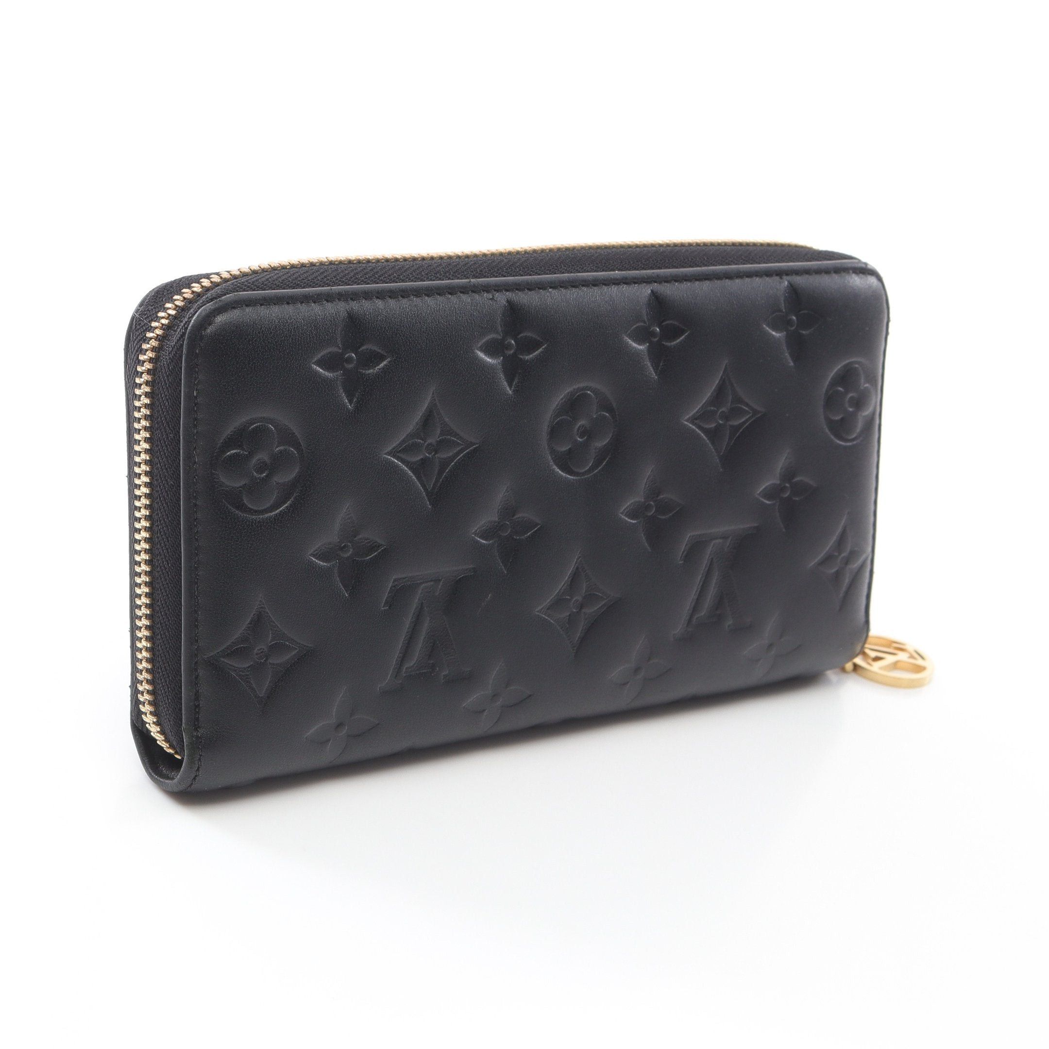 Louis Vuitton Louis Vuitton Zippy Wallet Coussin Monogram Round Zipper Long Leather Black Size ONE SIZE - 2 Thumbnail