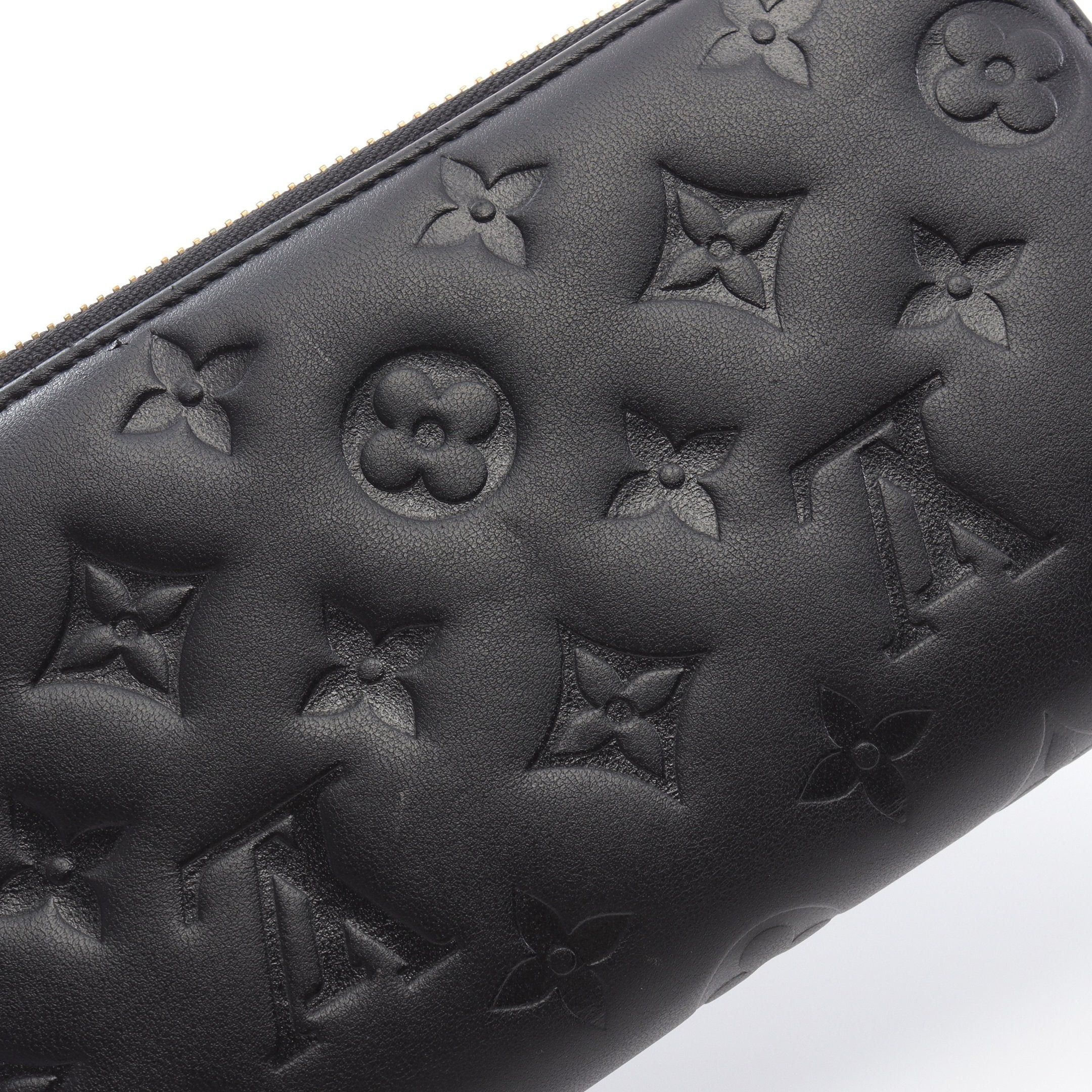 Louis Vuitton Louis Vuitton Zippy Wallet Coussin Monogram Round Zipper Long Leather Black Size ONE SIZE - 9 Thumbnail