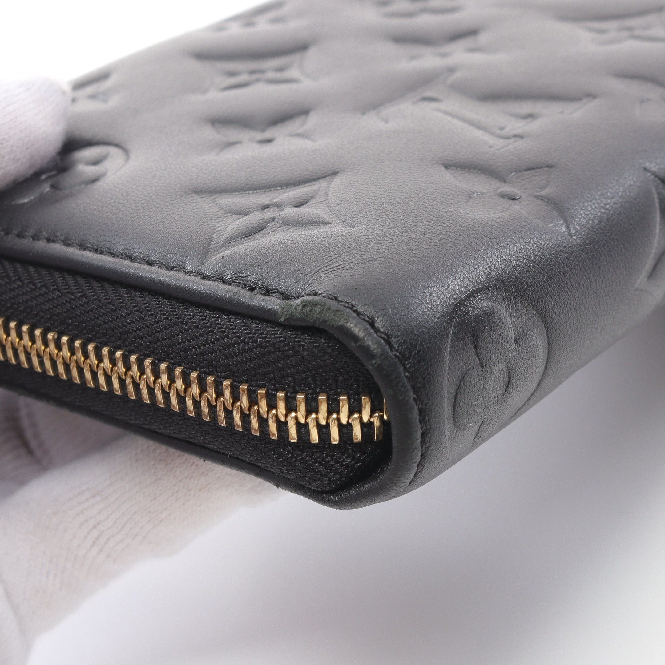 Louis Vuitton Louis Vuitton Zippy Wallet Coussin Monogram Round Zipper Long Leather Black Size ONE SIZE - 6 Thumbnail