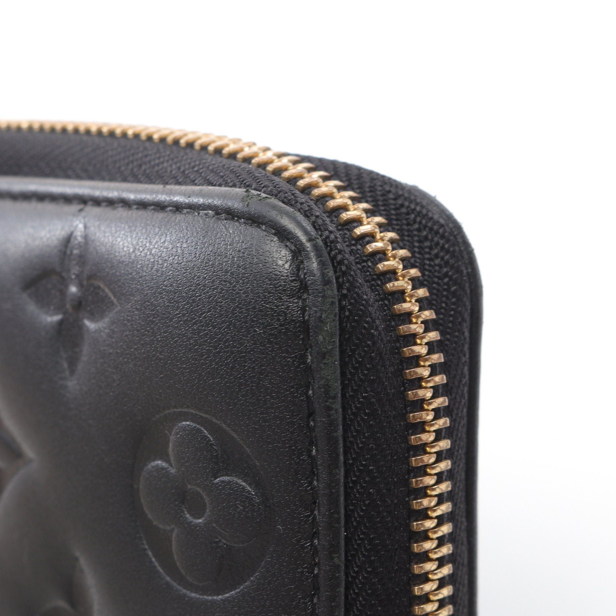Louis Vuitton Louis Vuitton Zippy Wallet Coussin Monogram Round Zipper Long Leather Black Size ONE SIZE - 8 Thumbnail