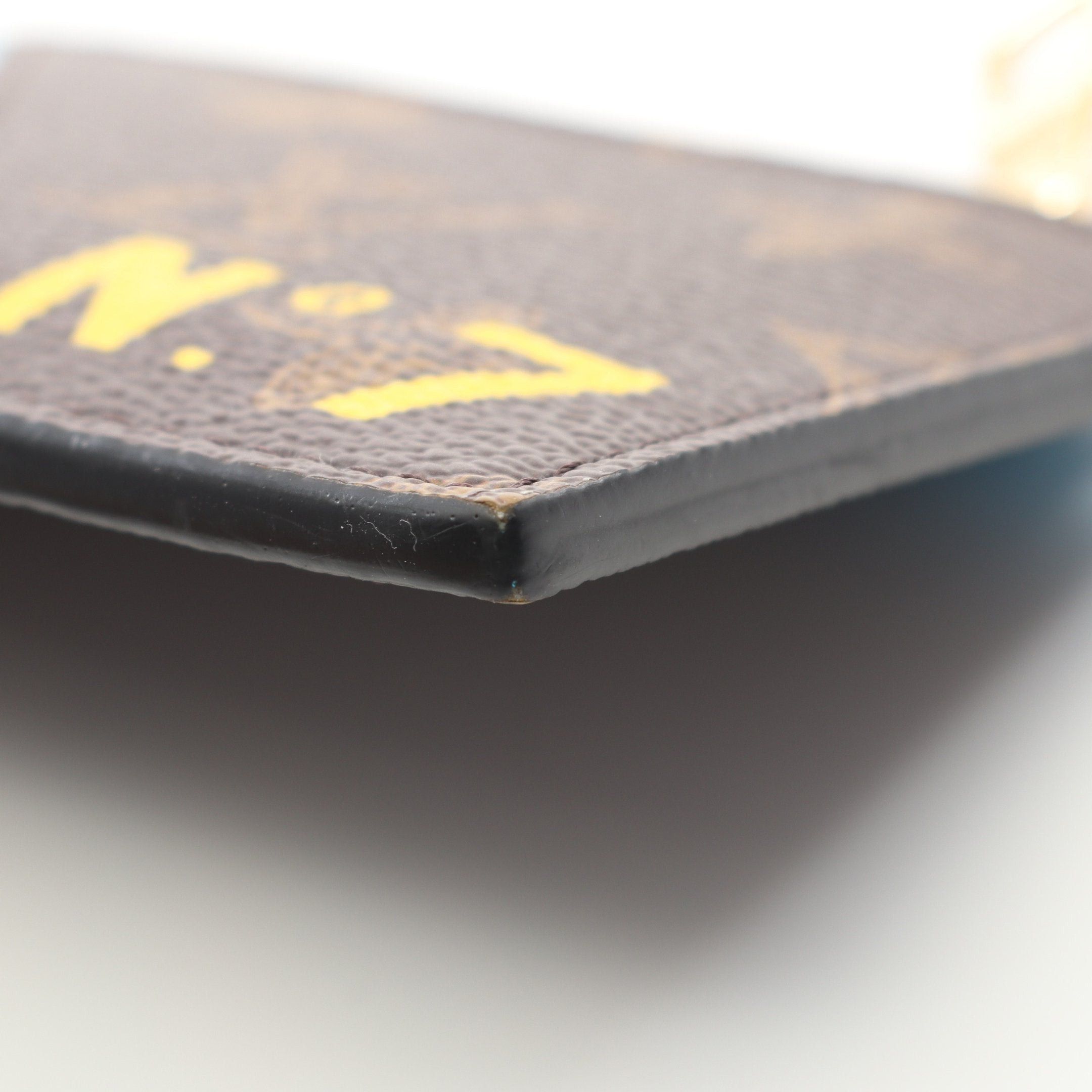 Louis Vuitton Louis Vuitton Coin Card Holder No.7 Monogram Case Purse Leather Brown Blue Size ONE SIZE - 7 Thumbnail