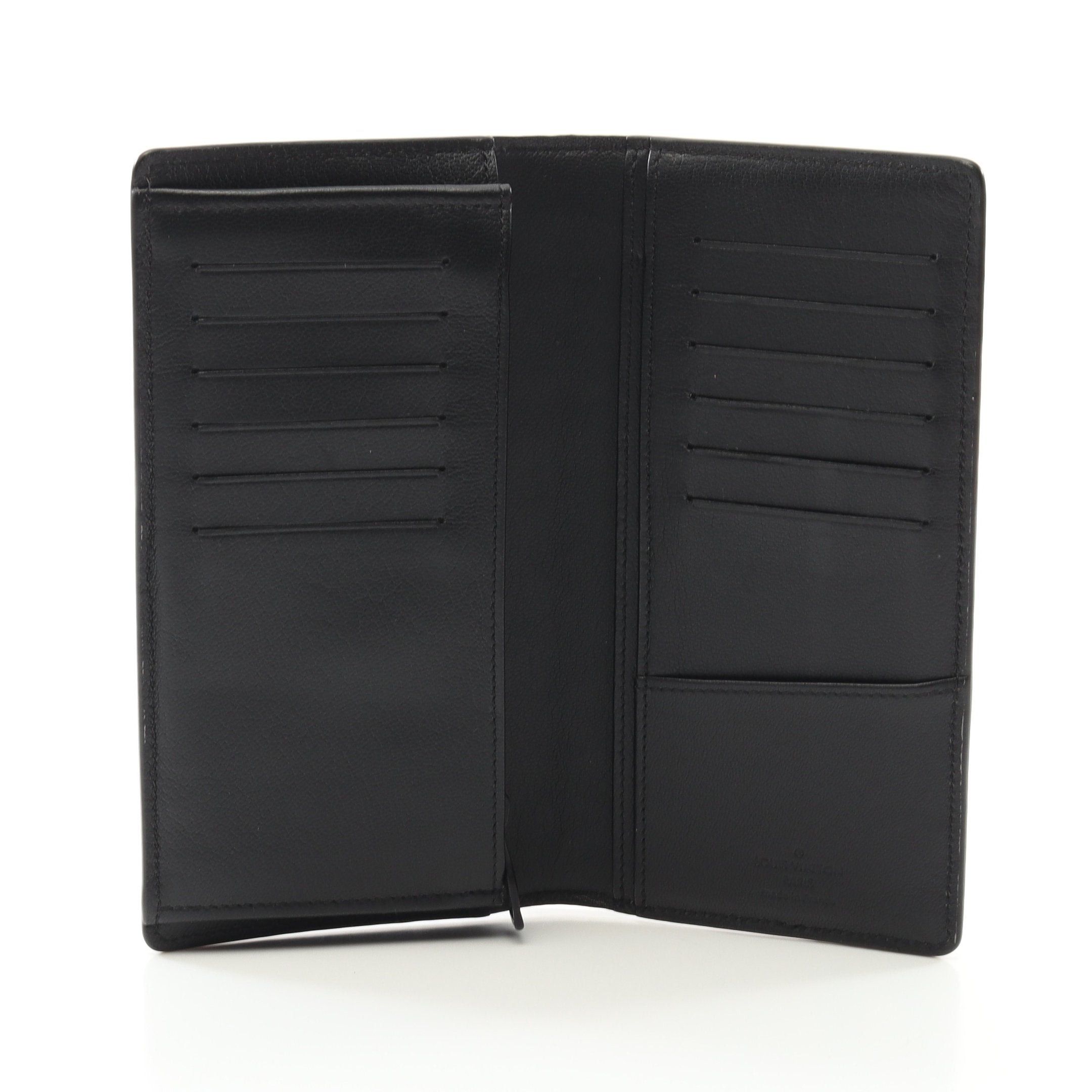 Louis Vuitton Louis Vuitton Portefeuil Brother Bi-Fold Long Wallet Crocodile Mat Black Gray Size ONE SIZE - 3 Thumbnail
