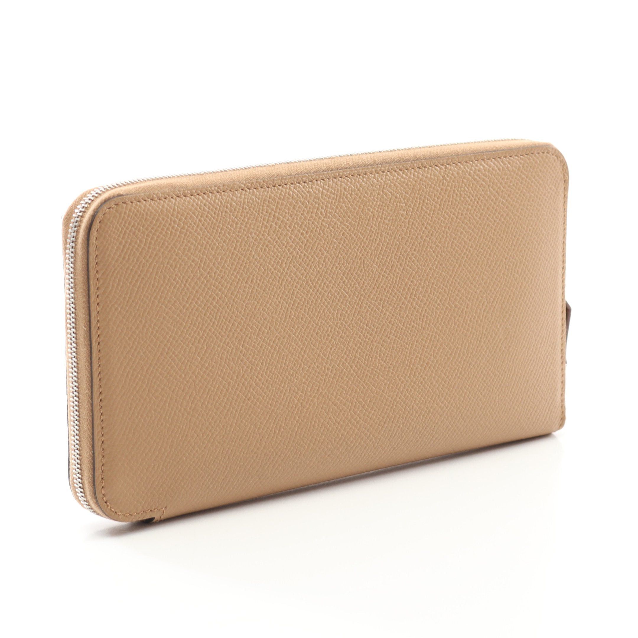 Hermes Hermes Azap Long Silk In Chai Round Zipper Wallet Veau Epsom Beige Silver Hardware U Stamp Size ONE SIZE - 2 Thumbnail