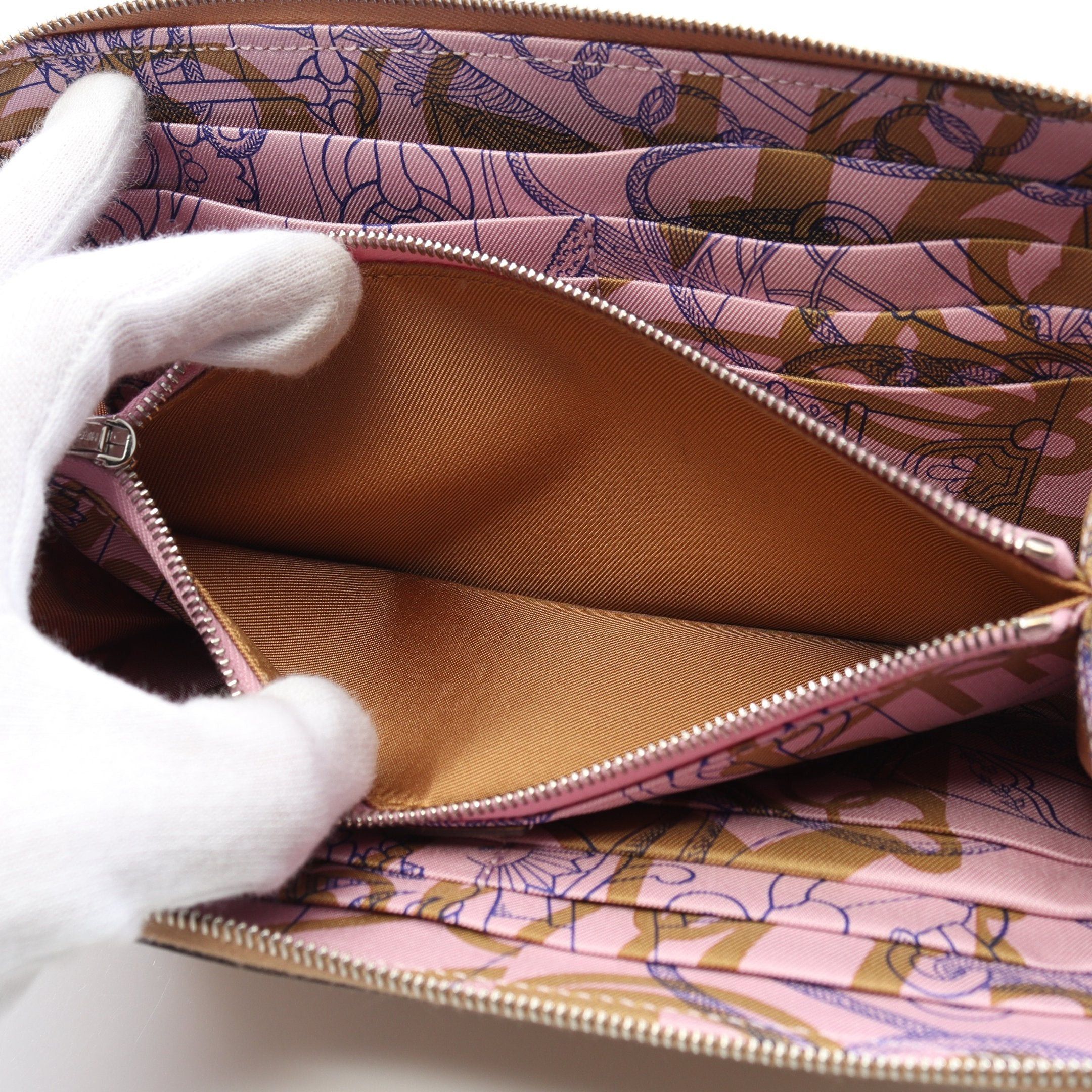 Hermes Hermes Azap Long Silk In Chai Round Zipper Wallet Veau Epsom Beige Silver Hardware U Stamp Size ONE SIZE - 6 Thumbnail