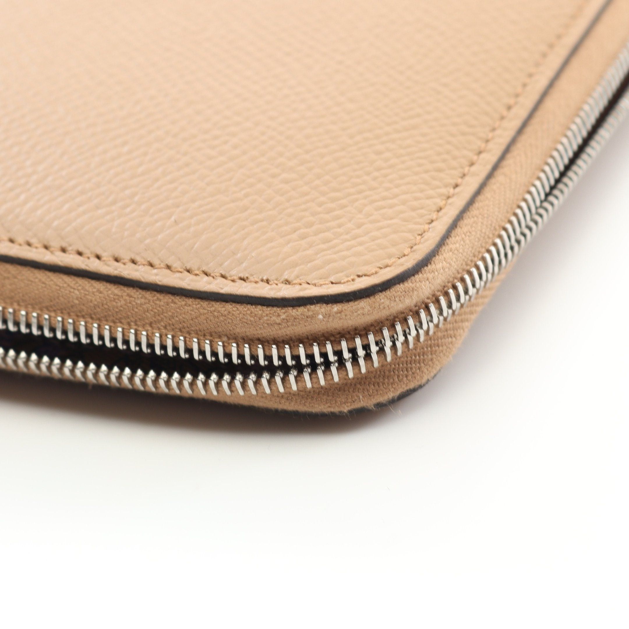 Hermes Hermes Azap Long Silk In Chai Round Zipper Wallet Veau Epsom Beige Silver Hardware U Stamp Size ONE SIZE - 9 Thumbnail
